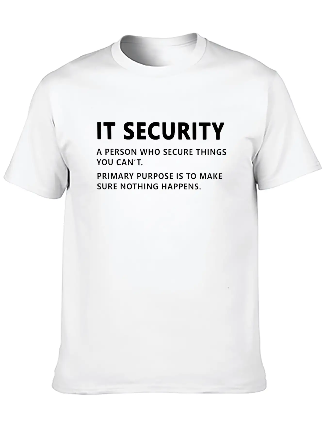 IT Security Definition Essential Cotton Tee For Daily Outfits ¨C Unisex Style