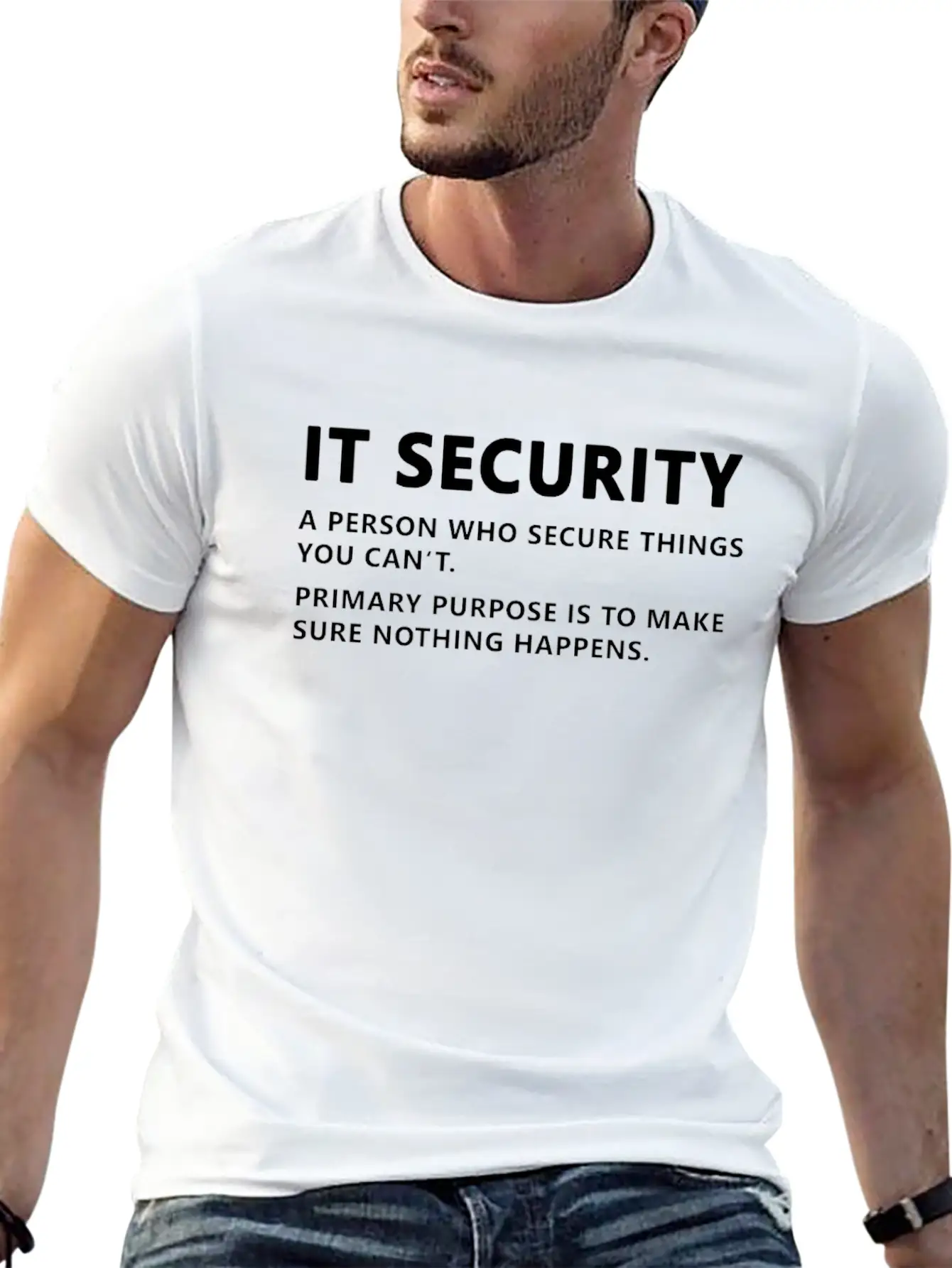 IT Security Definition Essential Cotton Tee For Daily Outfits ¨C Unisex Style