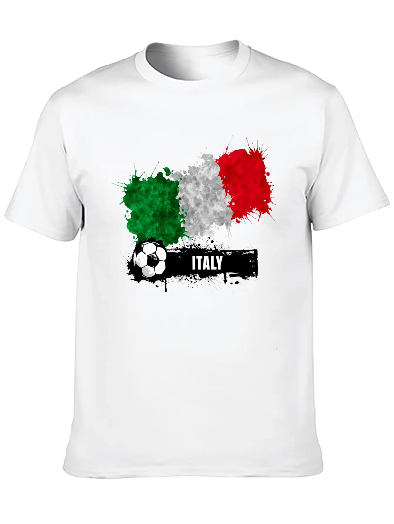 Italy Flag Soccer Flag Soft Cotton Short Sleeve Tee ¨C Unisex Wardrobe Staple