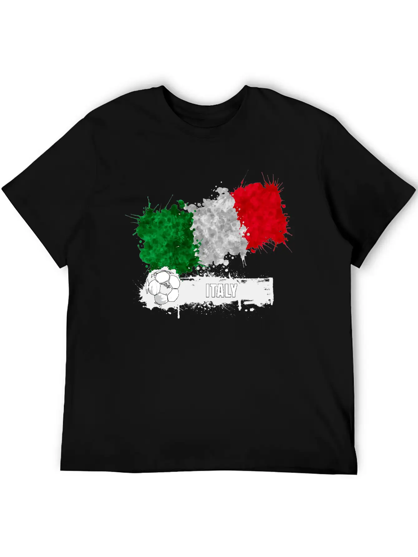 Italy Flag Soccer Flag Soft Cotton Short Sleeve Tee ¨C Unisex Wardrobe Staple