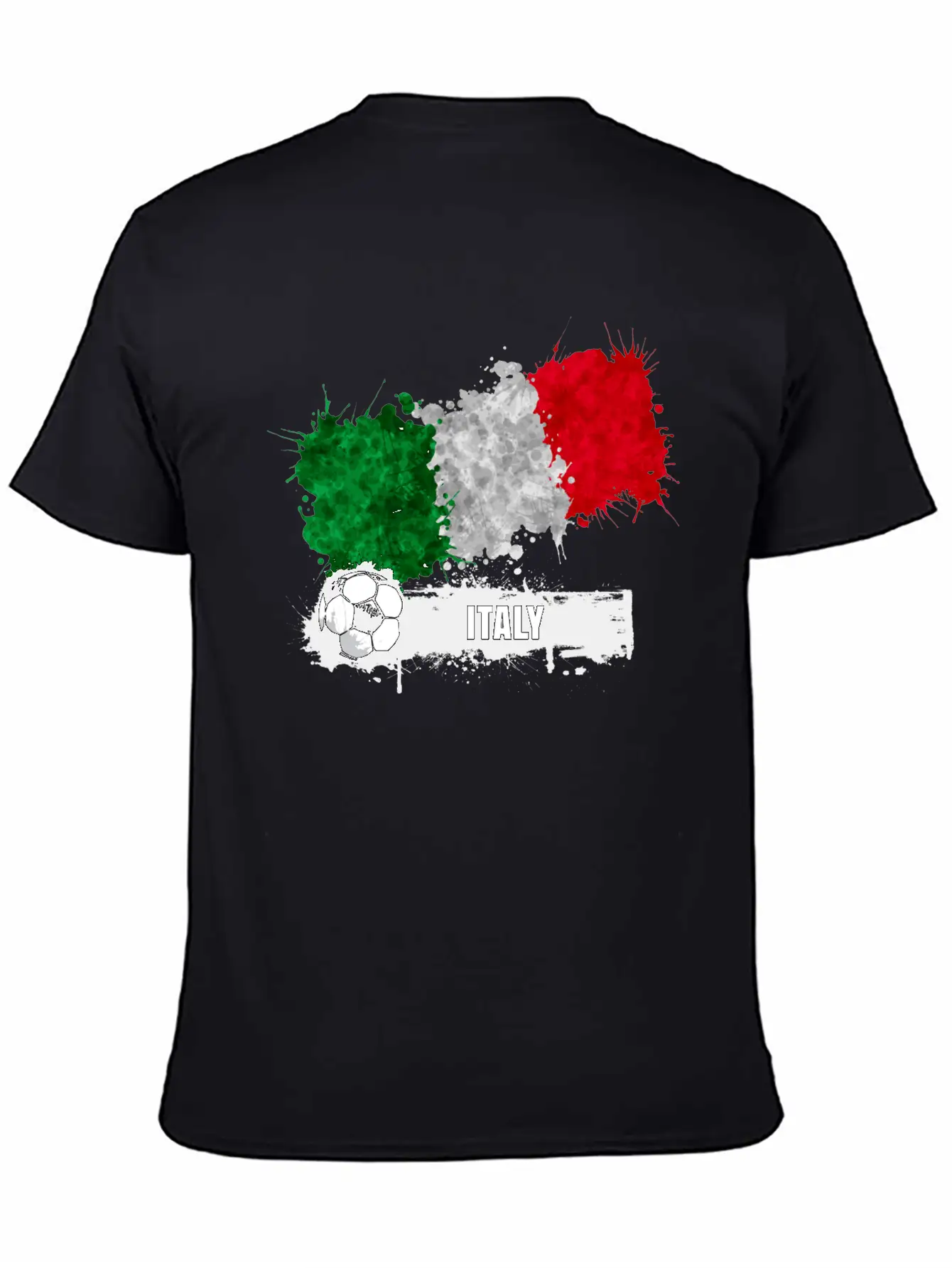 Italy Flag Soccer Flag Soft Cotton Short Sleeve Tee ¨C Unisex Wardrobe Staple