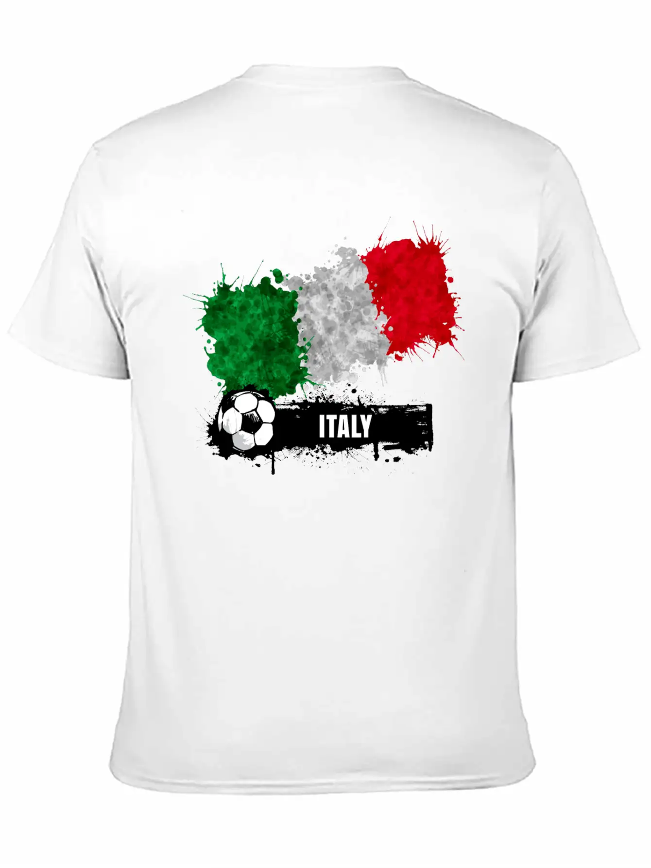 Italy Flag Soccer Flag Soft Cotton Short Sleeve Tee ¨C Unisex Wardrobe Staple