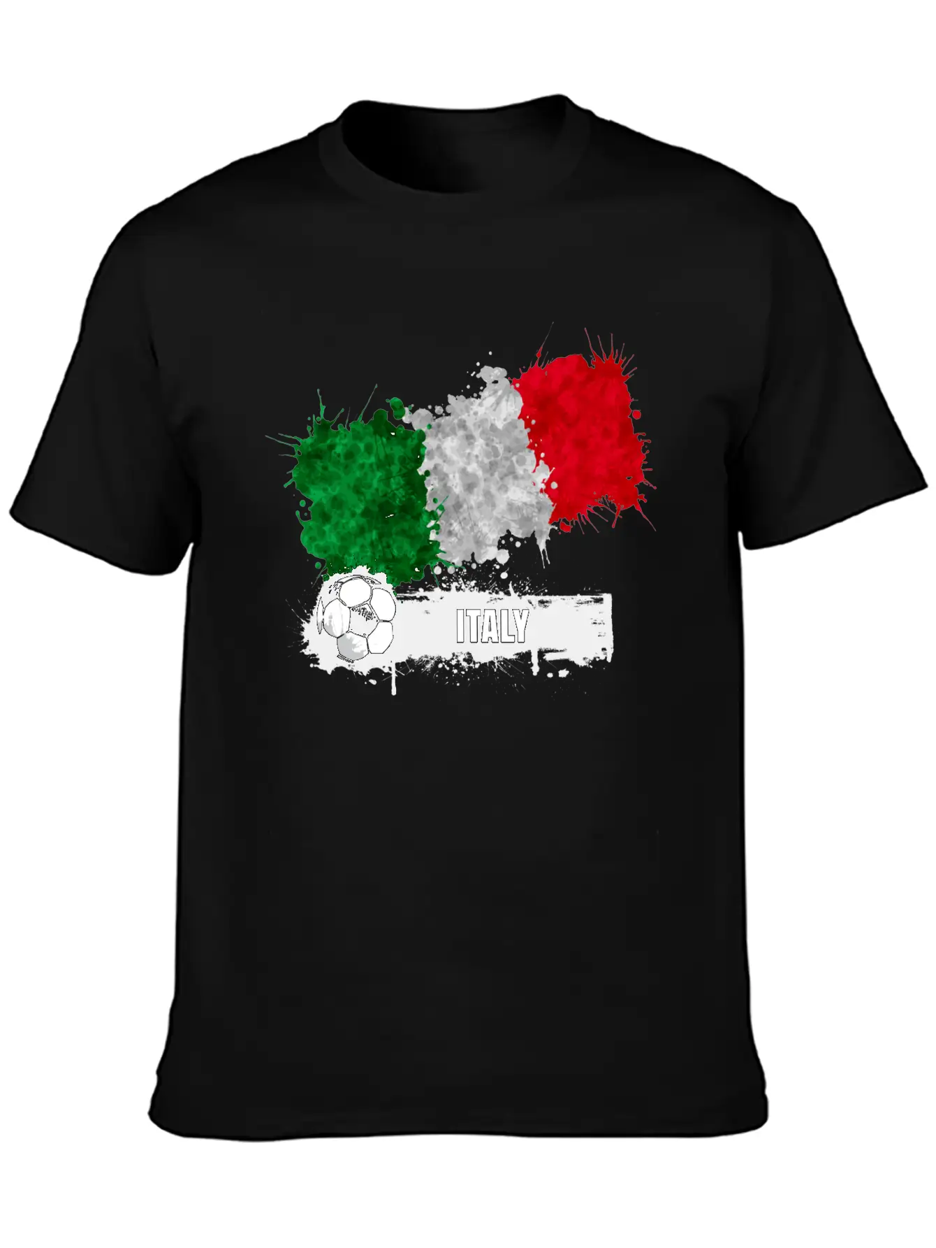 Italy Flag Soccer Flag Soft Cotton Short Sleeve Tee ¨C Unisex Wardrobe Staple