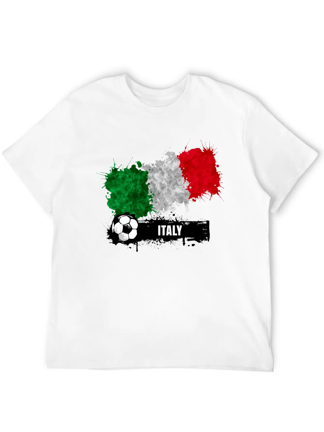 Italy Flag Soccer Flag Soft Cotton Short Sleeve Tee ¨C Unisex Wardrobe Staple