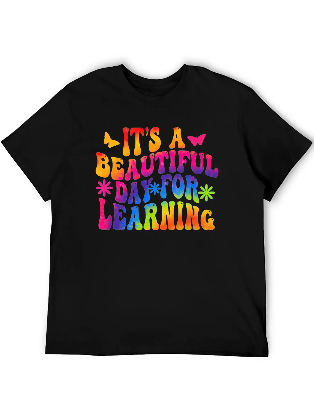 It's A Beautiful Day For Learning Basic Graphic T-Shirt ¨C Daily Comfort In Soft Cotton