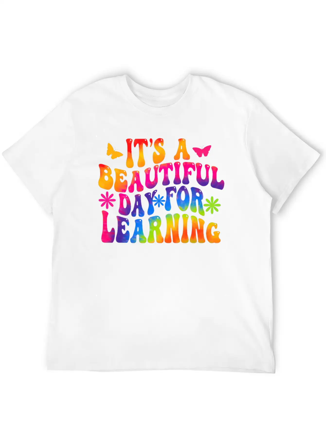 It's A Beautiful Day For Learning Basic Graphic T-Shirt ¨C Daily Comfort In Soft Cotton
