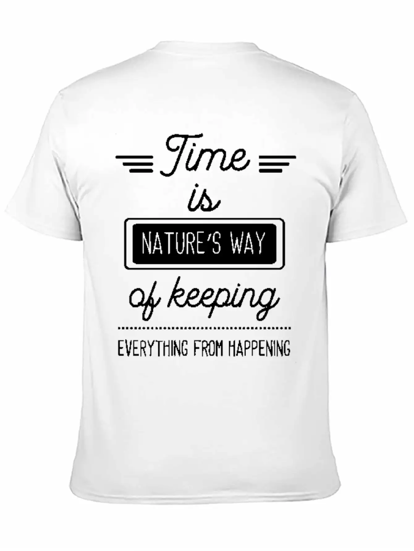 It's About Arranging Time Basic Graphic T-Shirt ¨C Daily Comfort In Soft Cotton