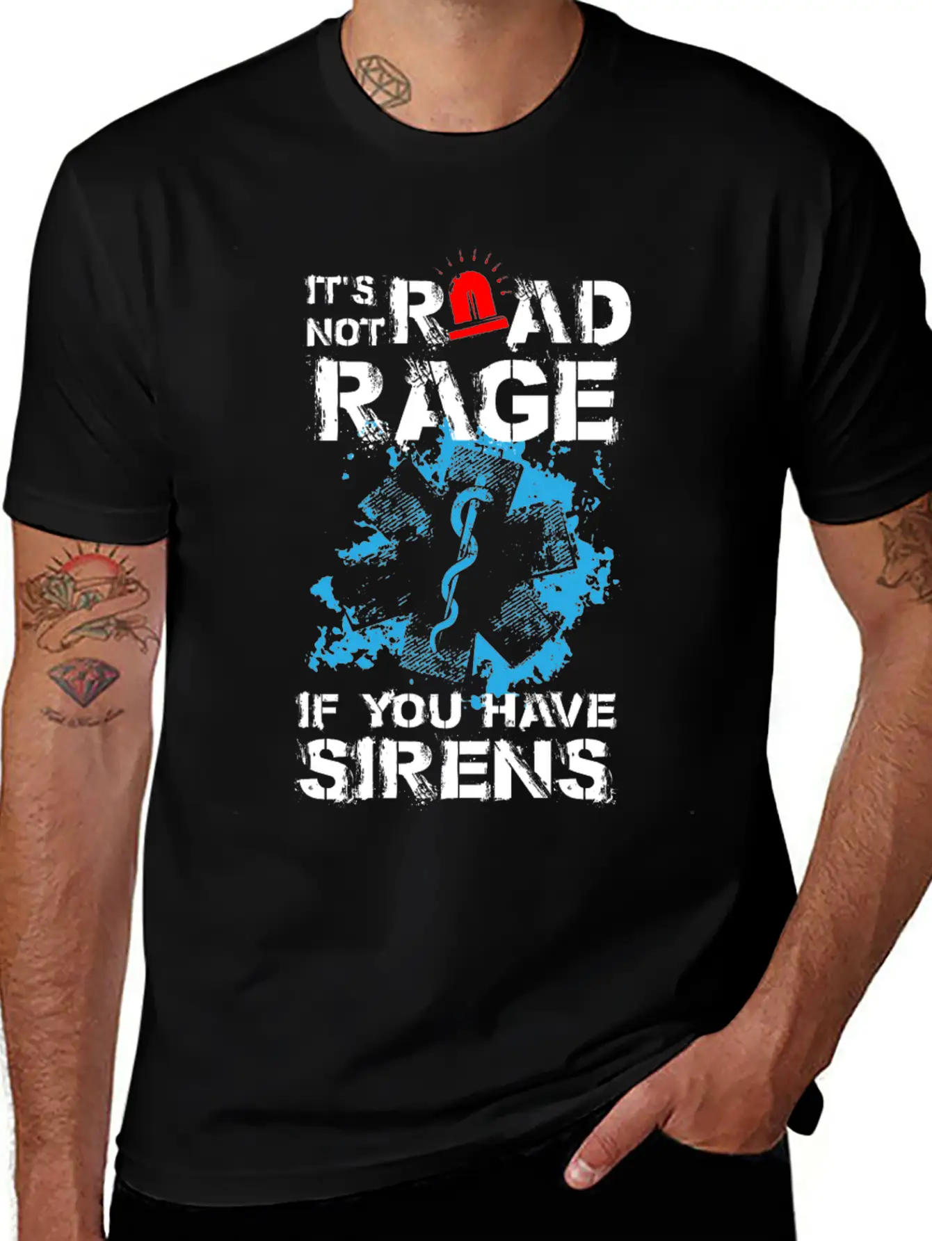 Its Not Road Rage If You Have Sirens Basic Graphic T-Shirt ¨C Daily Comfort In Soft Cotton