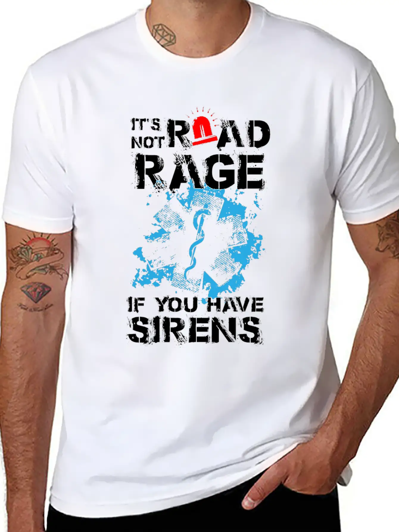 Its Not Road Rage If You Have Sirens Basic Graphic T-Shirt ¨C Daily Comfort In Soft Cotton