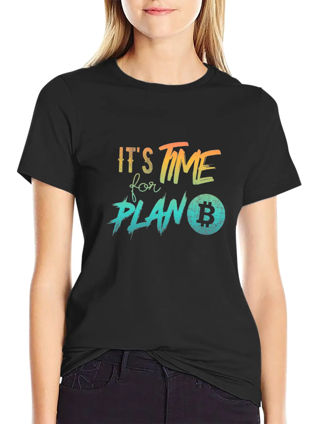 It's Time For Plan B - Bitcoin, Cryptos, Hodlers Soft Cotton Short Sleeve Tee ¨C Unisex Wardrobe Staple