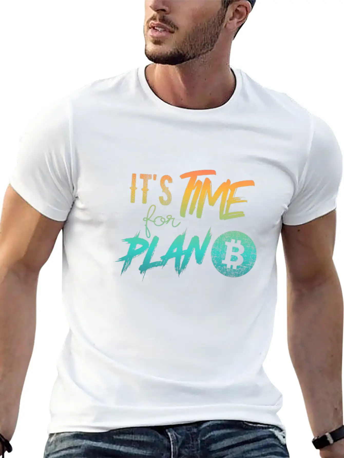 It's Time For Plan B - Bitcoin, Cryptos, Hodlers Soft Cotton Short Sleeve Tee ¨C Unisex Wardrobe Staple