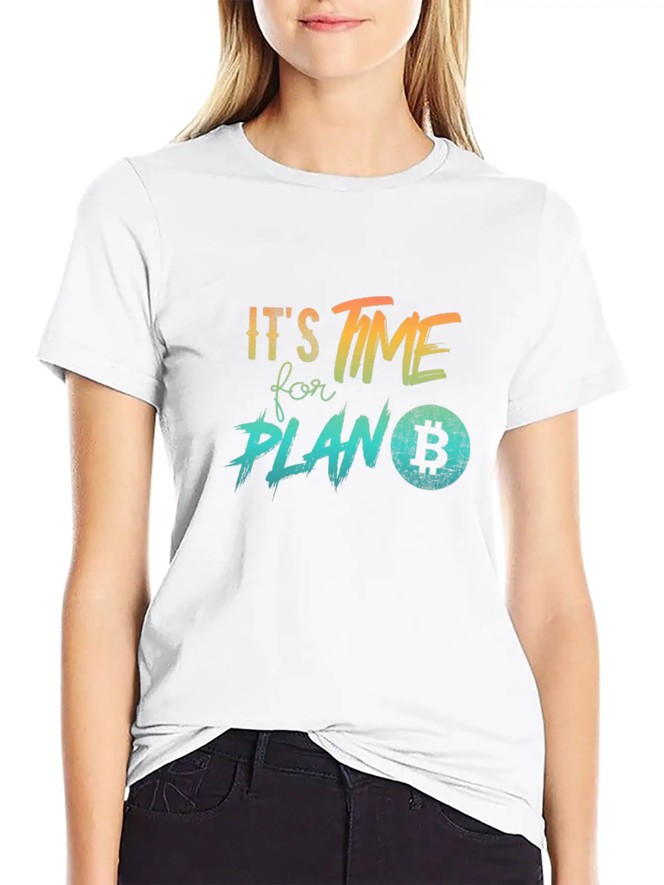 It's Time For Plan B - Bitcoin, Cryptos, Hodlers Soft Cotton Short Sleeve Tee ¨C Unisex Wardrobe Staple