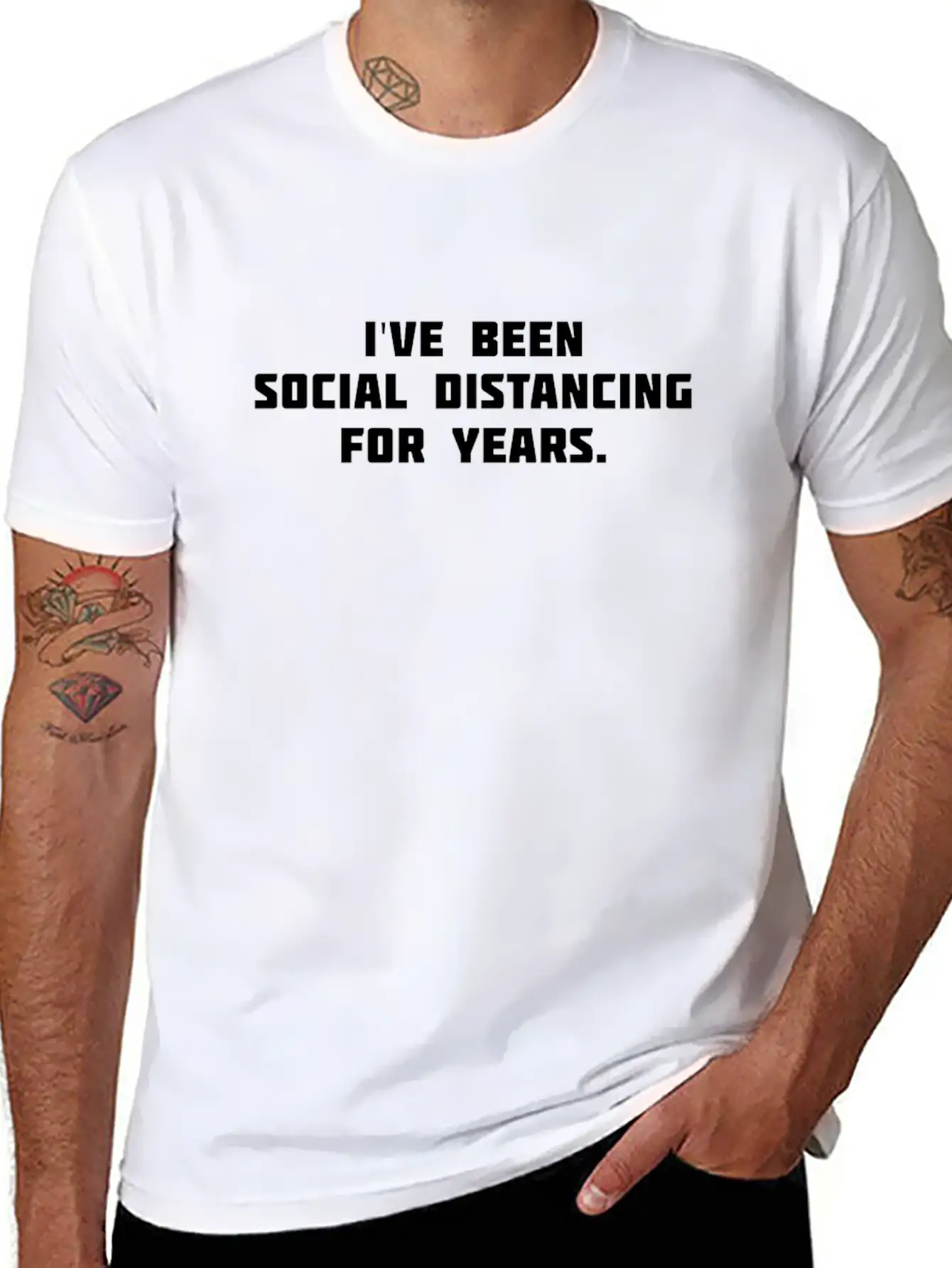 I've Been Social Distancing For Years Essential Cotton Tee For Daily Outfits ¨C Unisex Style
