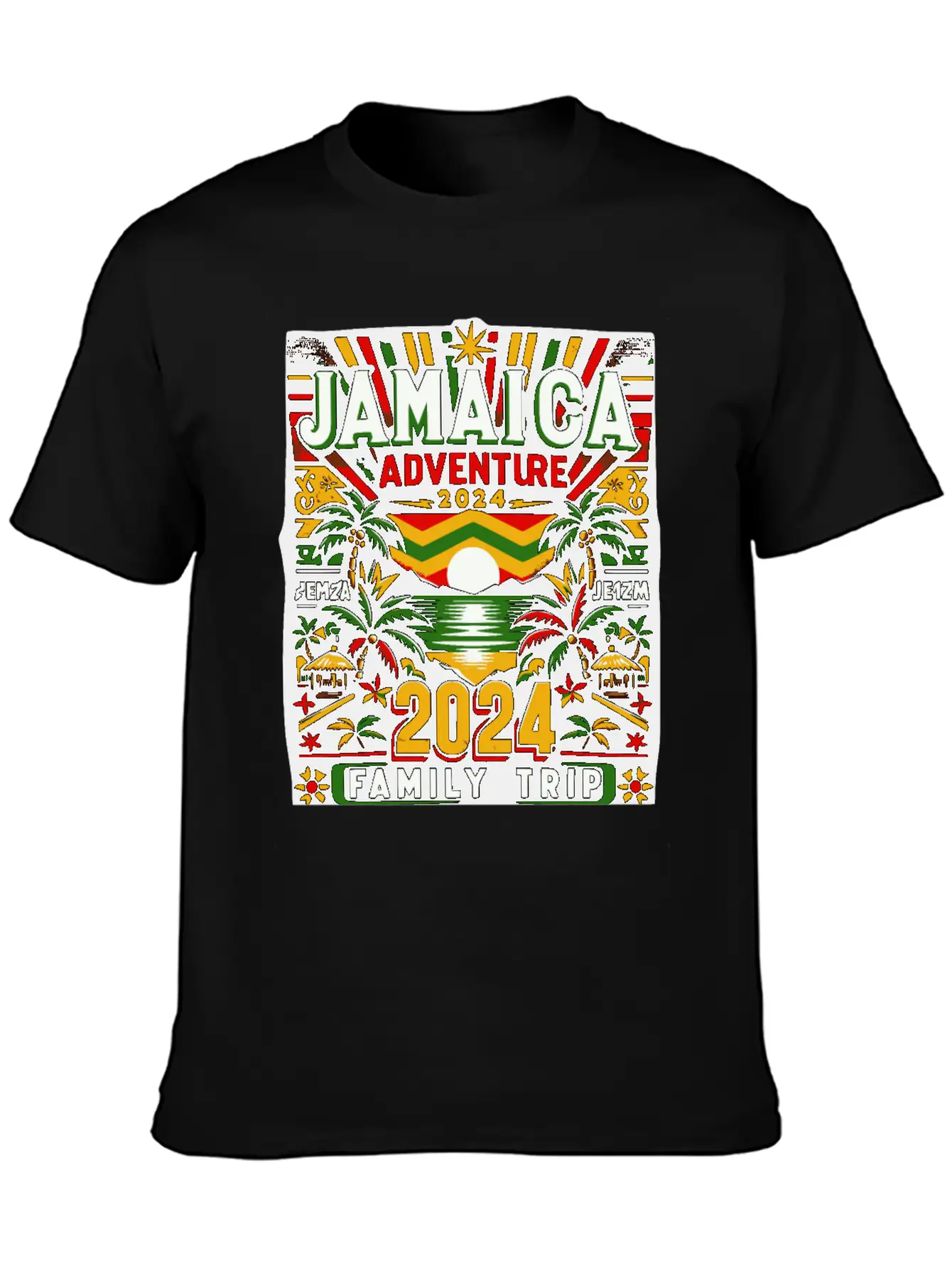 Jamaica 2024 Adventure - Family Trip Tropical Tee Basic Graphic T-Shirt ¨C Daily Comfort In Soft Cotton