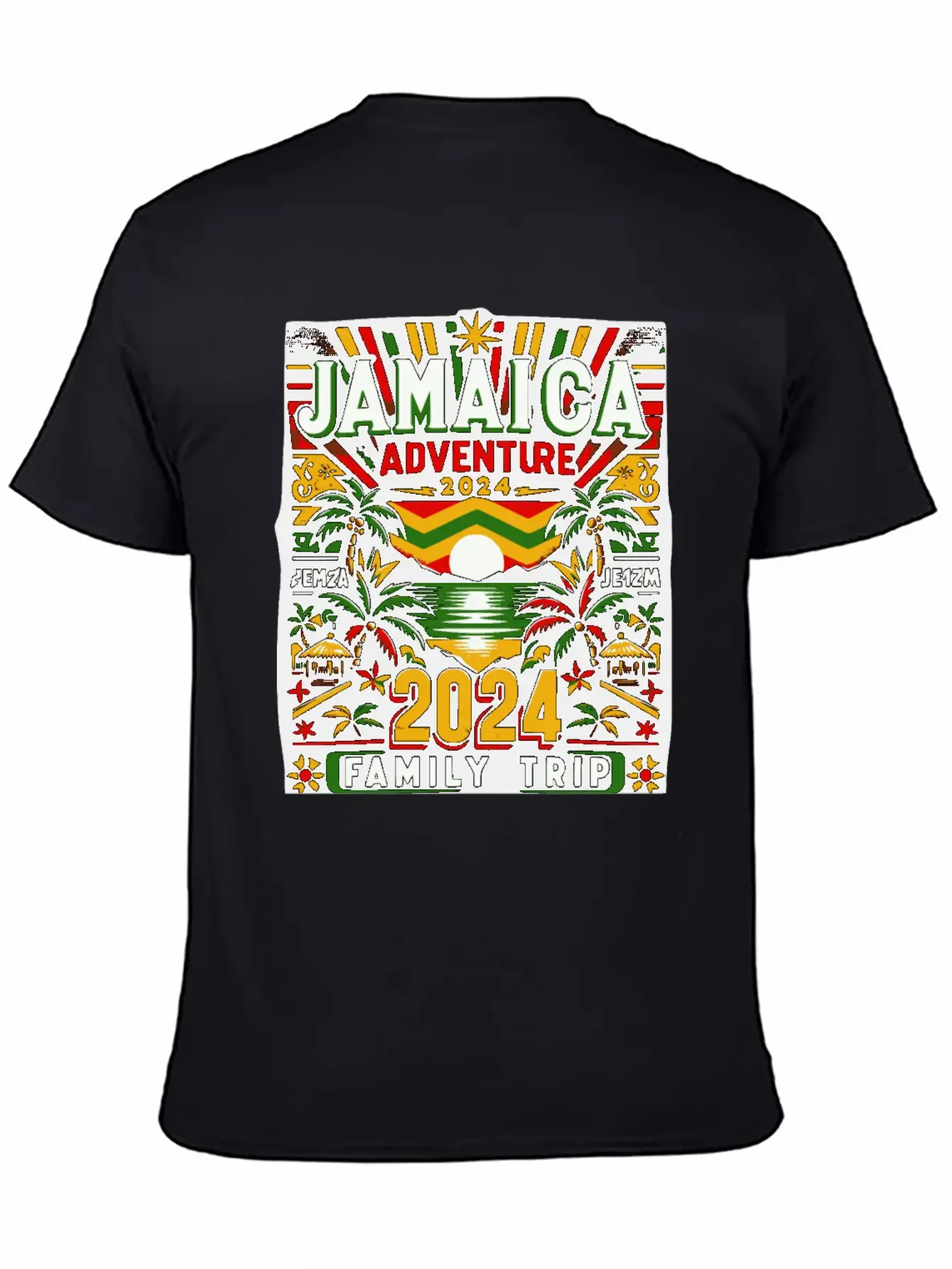 Jamaica 2024 Adventure - Family Trip Tropical Tee Basic Graphic T-Shirt ¨C Daily Comfort In Soft Cotton