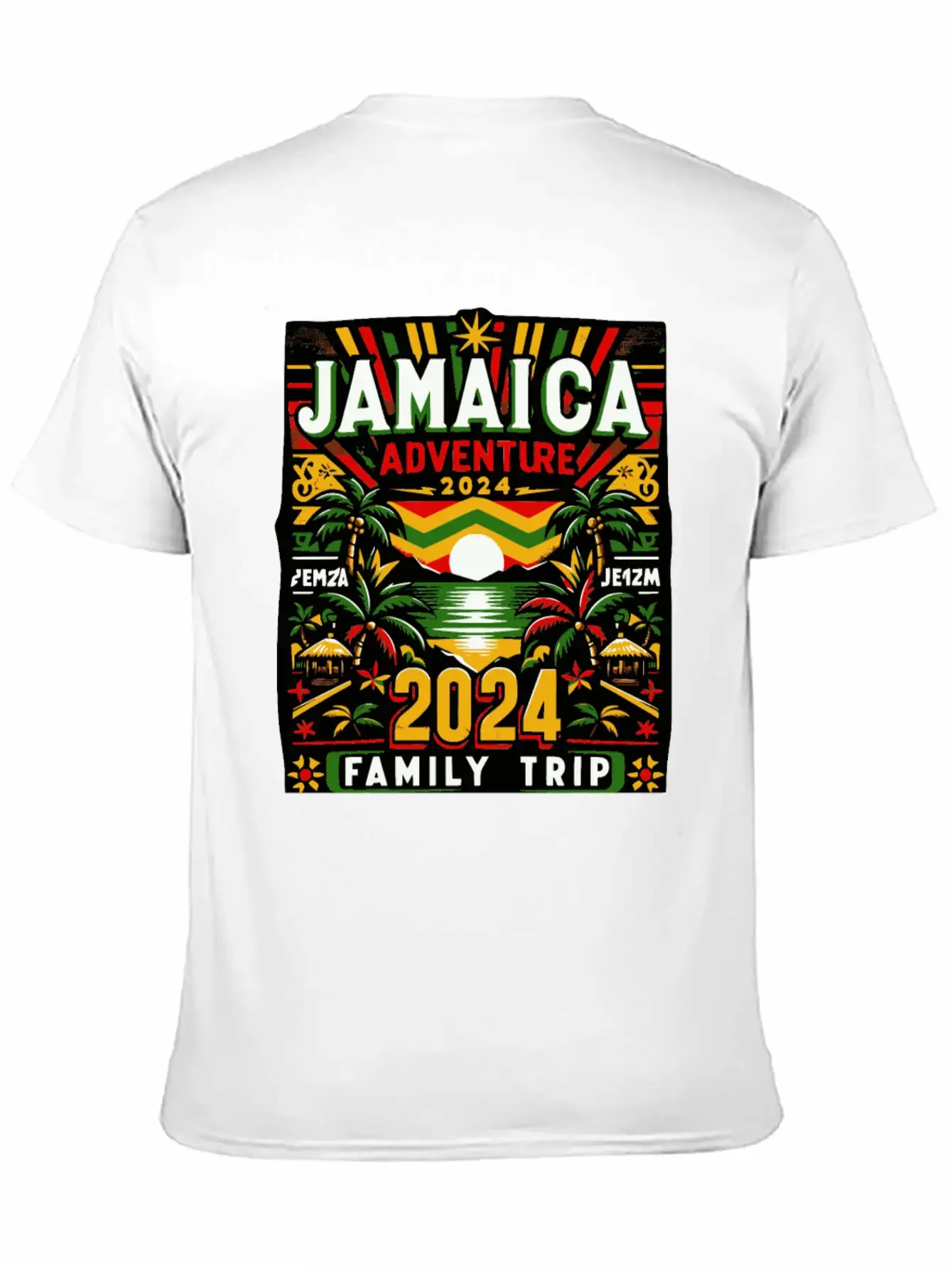 Jamaica 2024 Adventure - Family Trip Tropical Tee Basic Graphic T-Shirt ¨C Daily Comfort In Soft Cotton