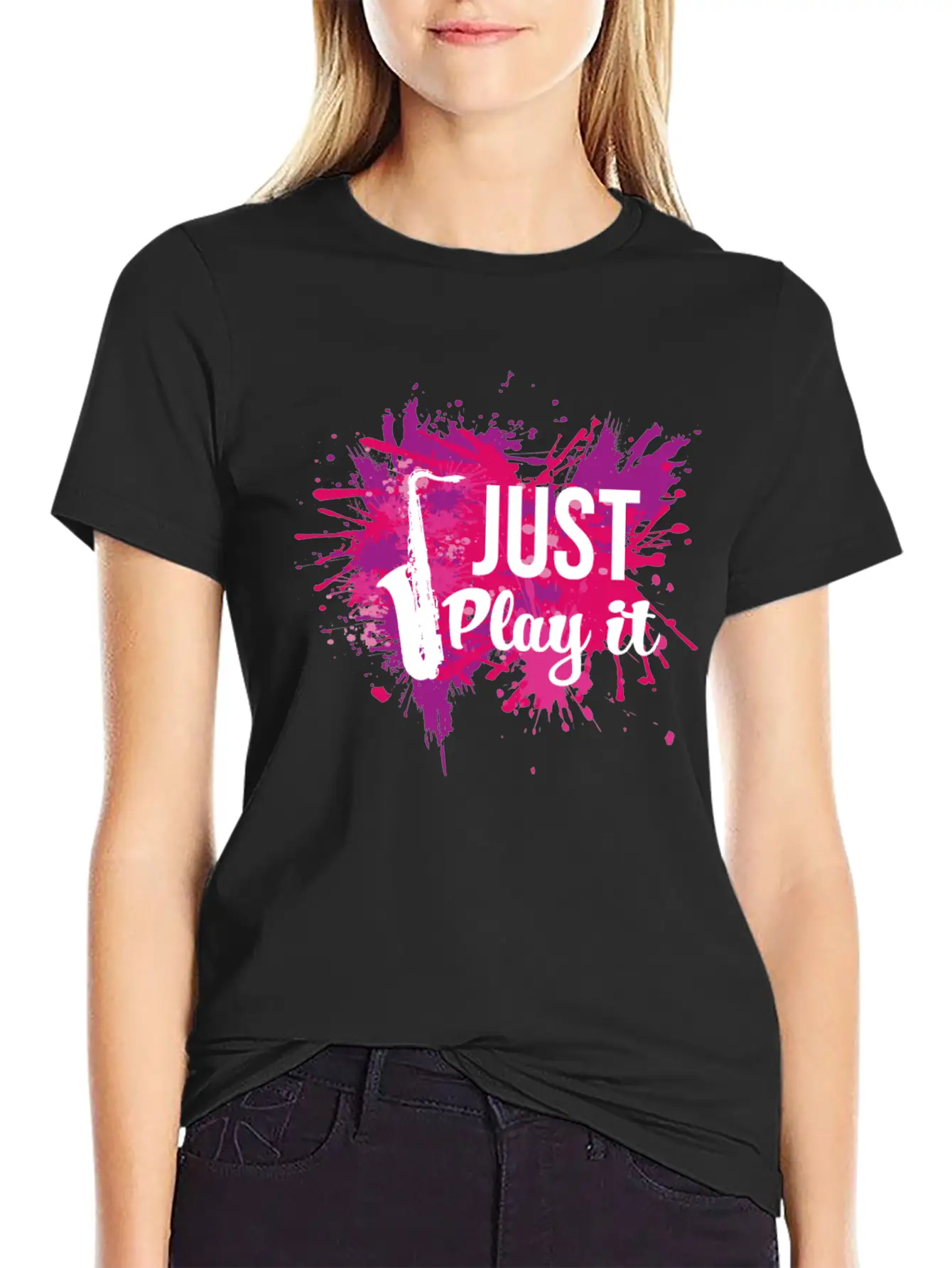 Jazz Play It Metal Wind Instrument Classic Basic Graphic T-Shirt ¨C Daily Comfort In Soft Cotton
