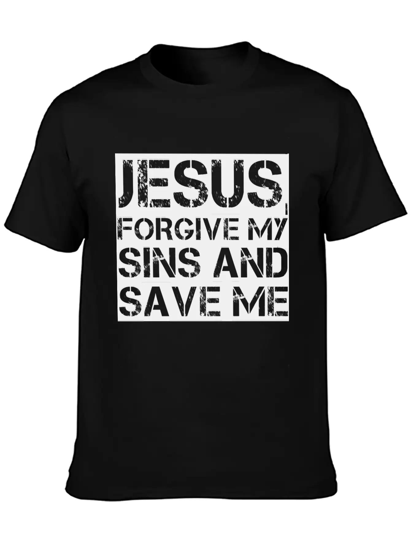 Jesus, Forgive My Sins And Save Me Essential Cotton Tee For Daily Outfits ¨C Unisex Style