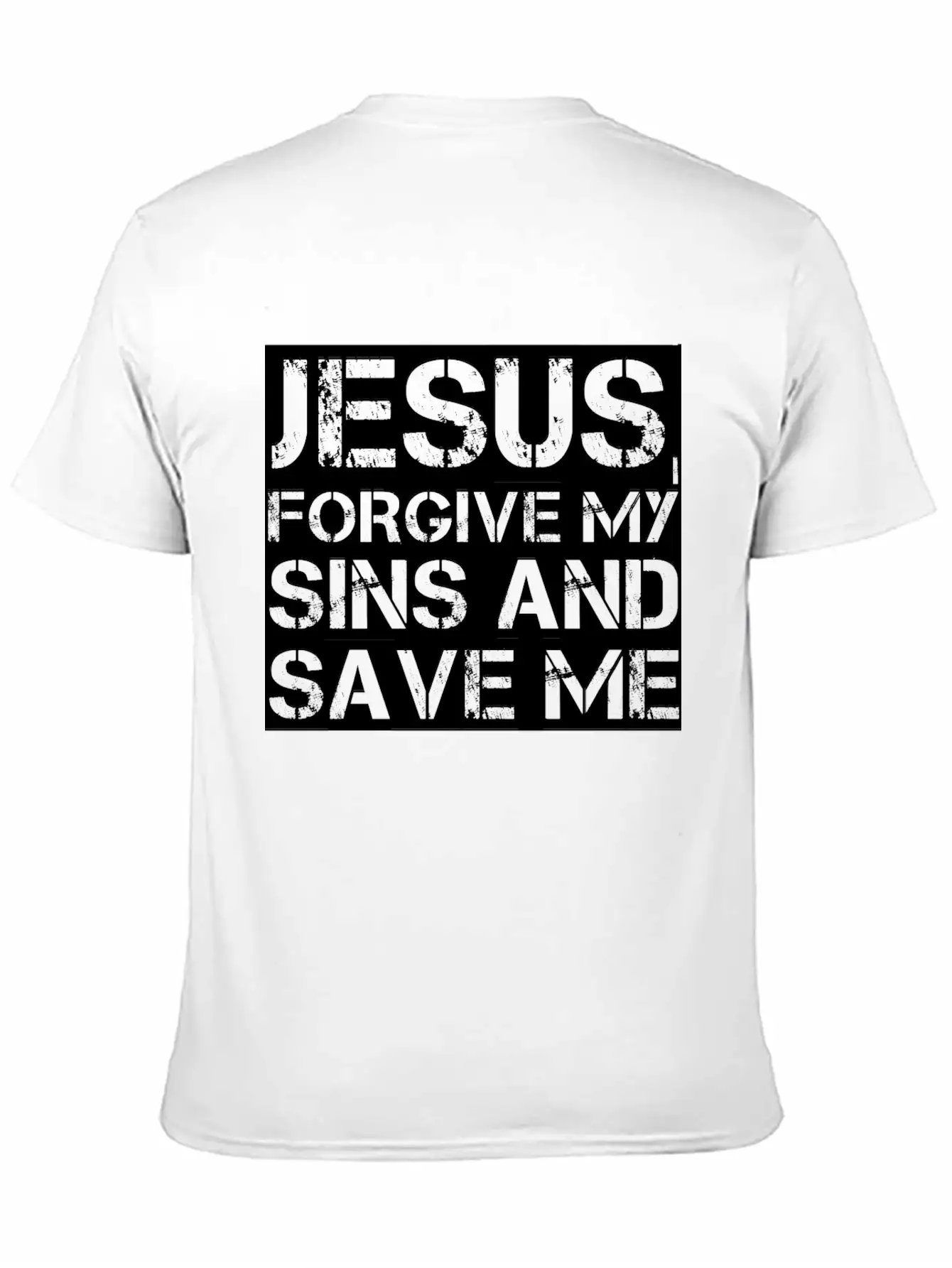 Jesus, Forgive My Sins And Save Me Essential Cotton Tee For Daily Outfits ¨C Unisex Style