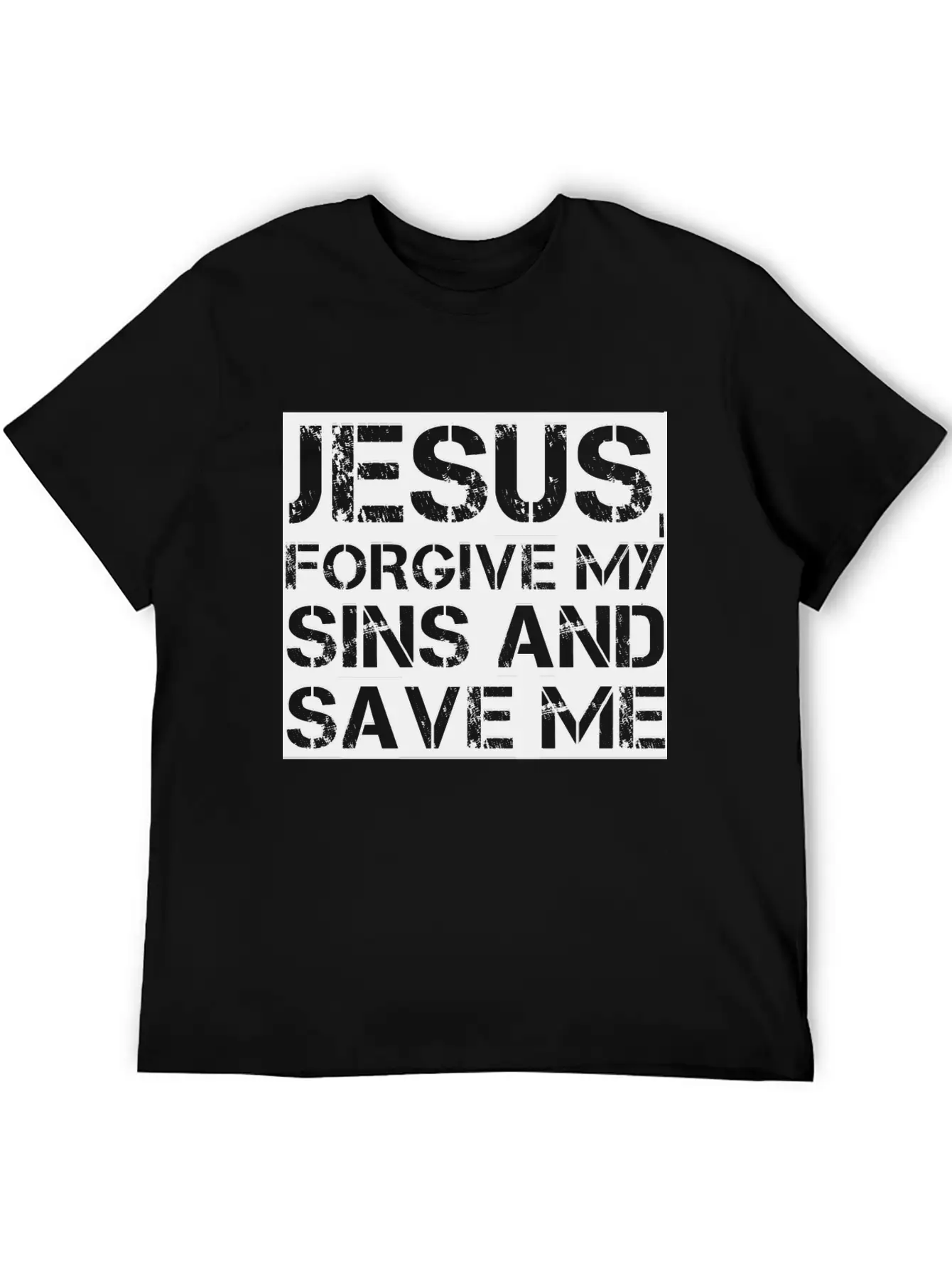 Jesus, Forgive My Sins And Save Me Essential Cotton Tee For Daily Outfits ¨C Unisex Style