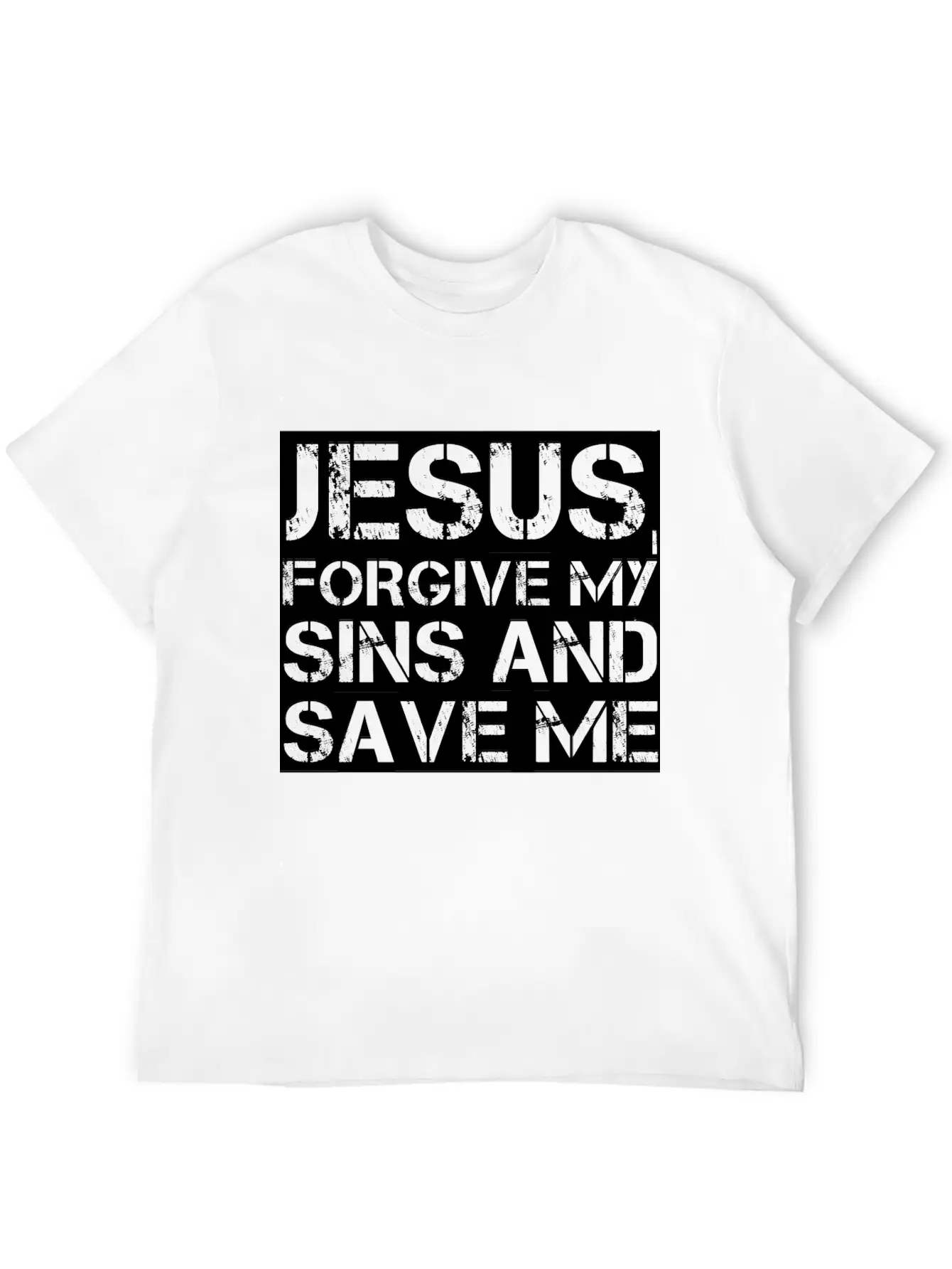Jesus, Forgive My Sins And Save Me Essential Cotton Tee For Daily Outfits ¨C Unisex Style