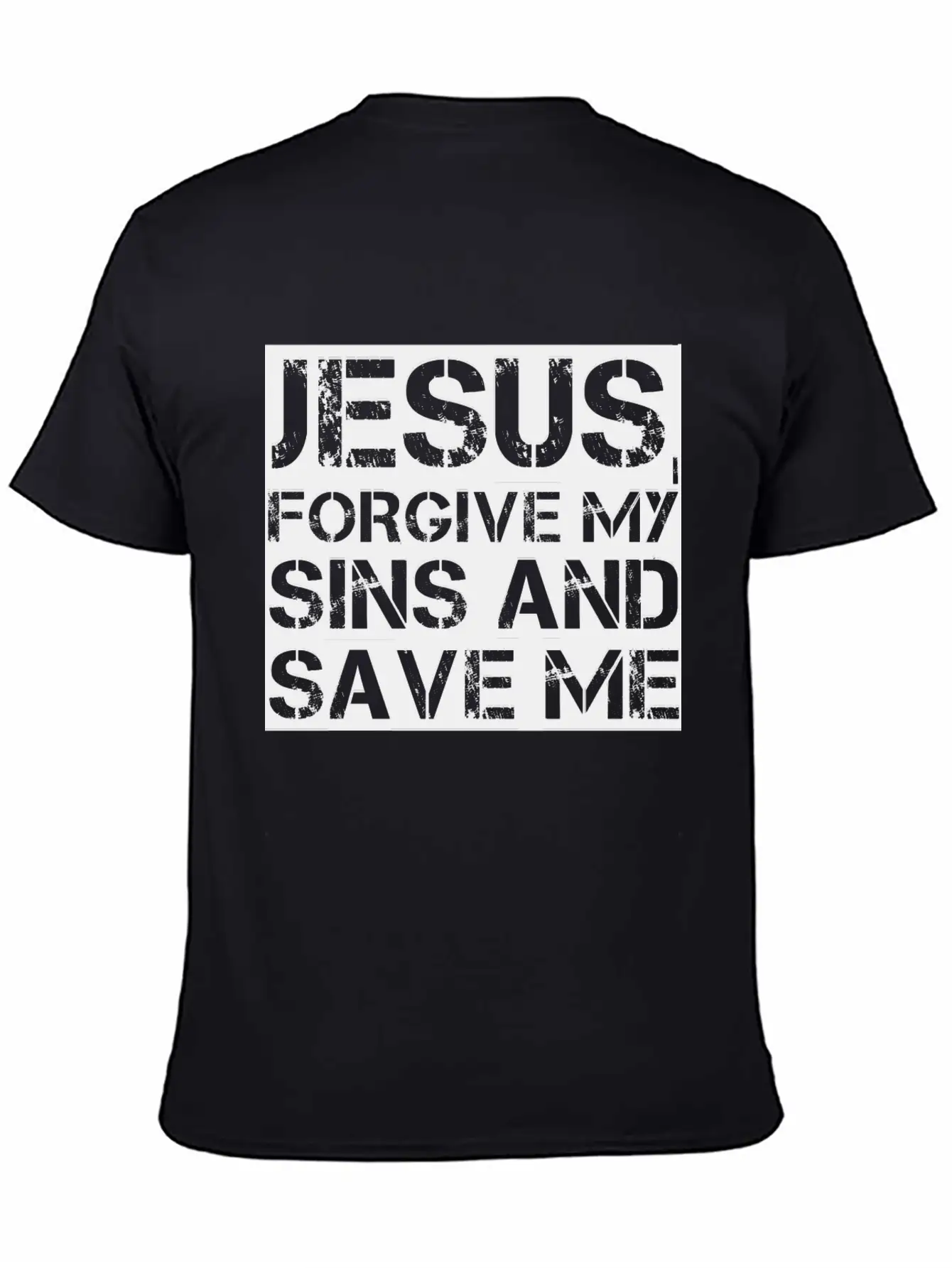 Jesus, Forgive My Sins And Save Me Essential Cotton Tee For Daily Outfits ¨C Unisex Style