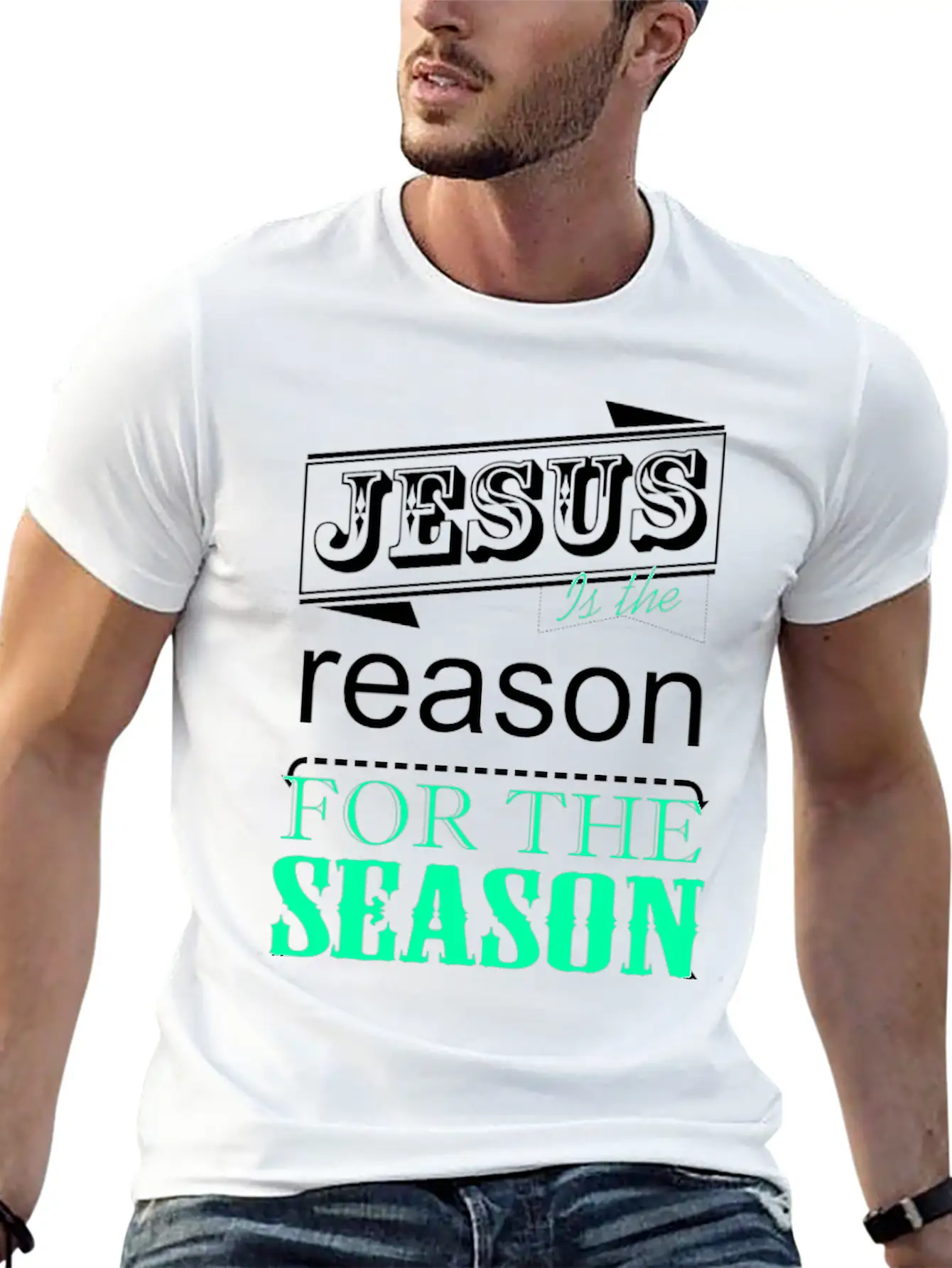 Jesus Is The Reason Basic Graphic T-Shirt ¨C Daily Comfort In Soft Cotton