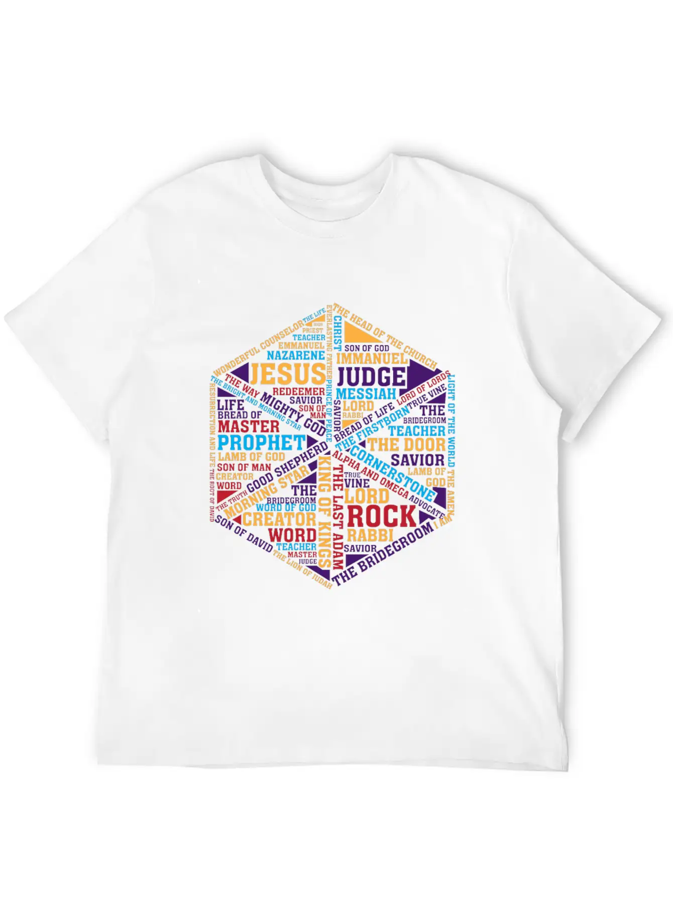 Jesus Names In Glass Tee - Faith's Prism Soft Cotton Short Sleeve Tee ¨C Unisex Wardrobe Staple