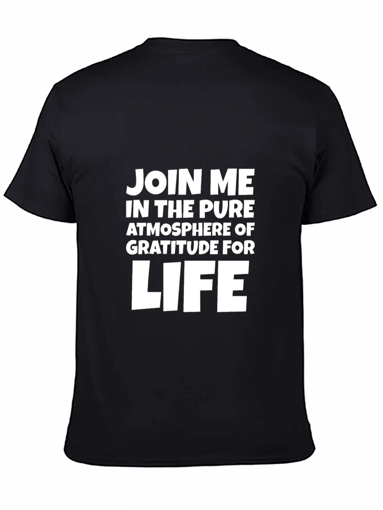 Join Me In The Pure Atmosphere Of Gratitude Basic Graphic T-Shirt ¨C Daily Comfort In Soft Cotton
