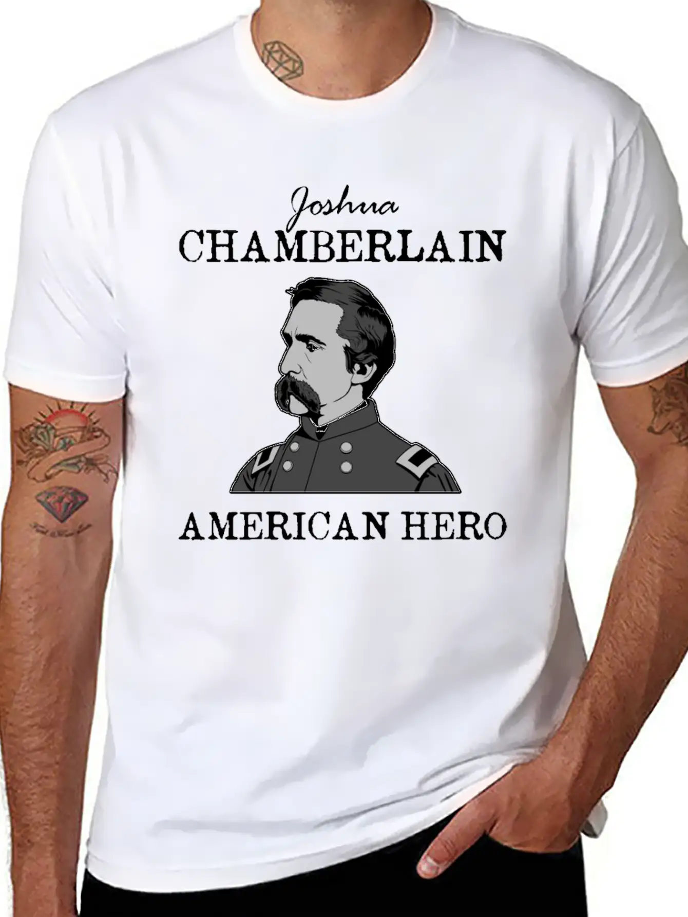 Joshua Chamberlain American Hero History Buff Soft Cotton Short Sleeve Tee ¨C Unisex Wardrobe Staple