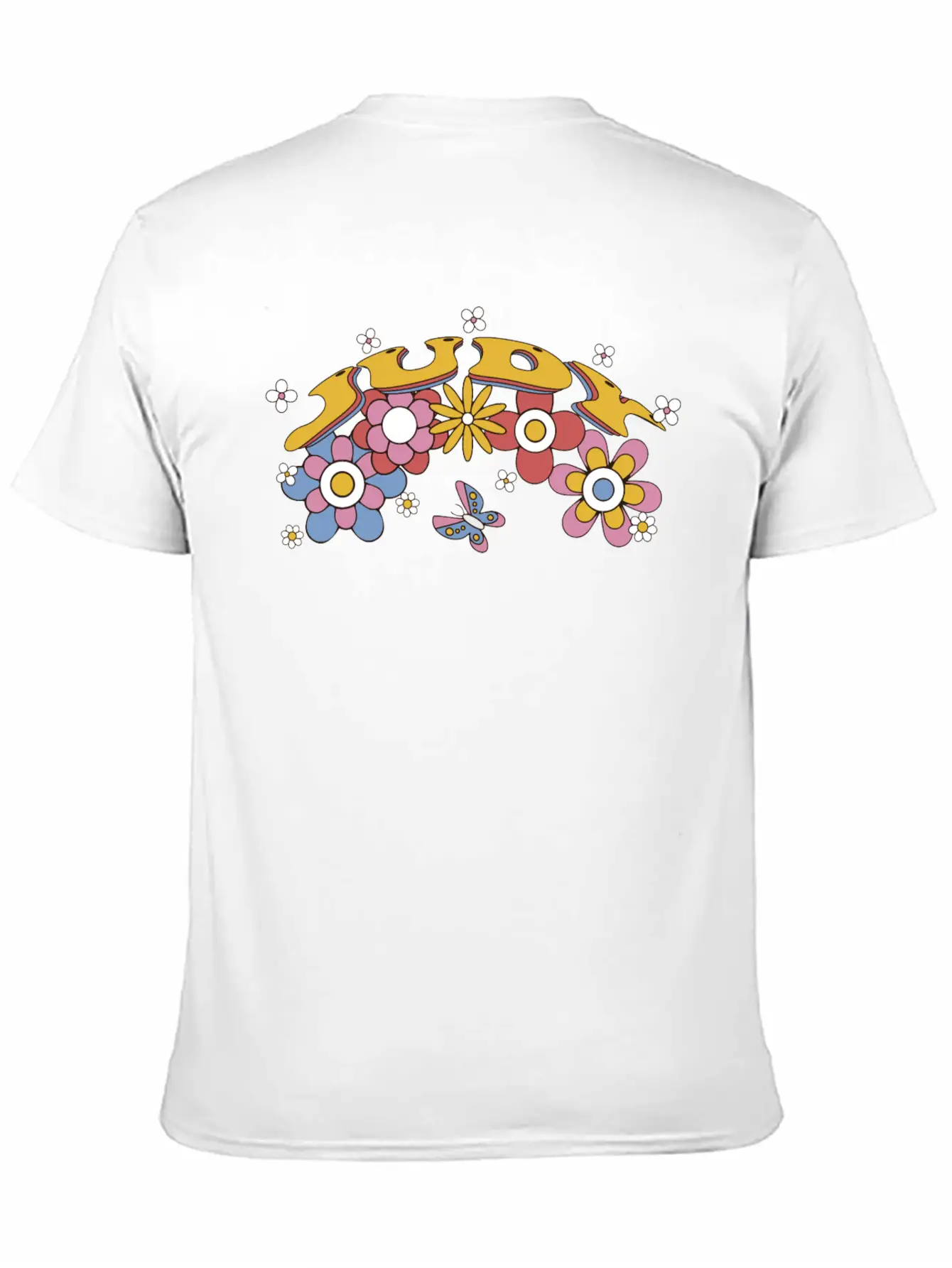 Judy Groovy Flower Tie Dye, Judy Hippie Flower Basic Graphic T-Shirt ¨C Daily Comfort In Soft Cotton