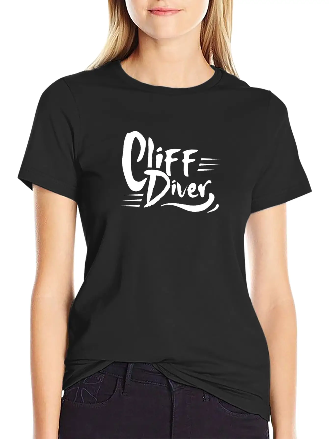Jumper Cliffs Cliff Diver Cliff Diving Cliff Dive Essential Cotton Tee For Daily Outfits ¨C Unisex Style
