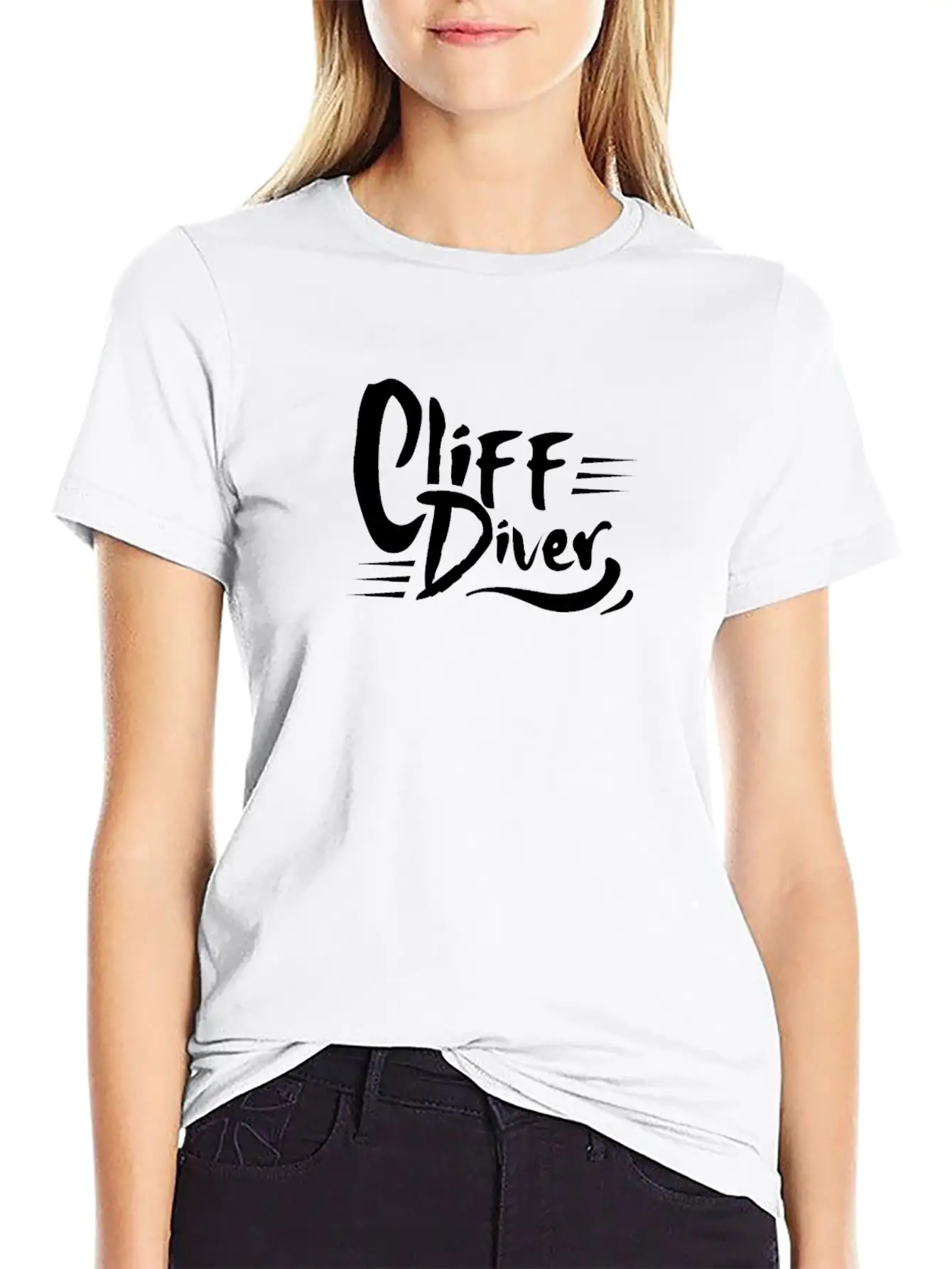 Jumper Cliffs Cliff Diver Cliff Diving Cliff Dive Essential Cotton Tee For Daily Outfits ¨C Unisex Style