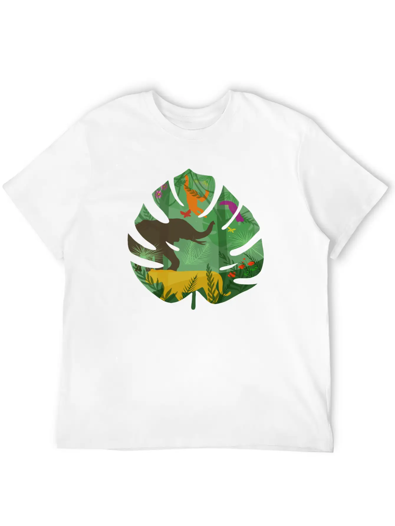 Jungle Animals Basic Graphic T-Shirt ¨C Daily Comfort In Soft Cotton
