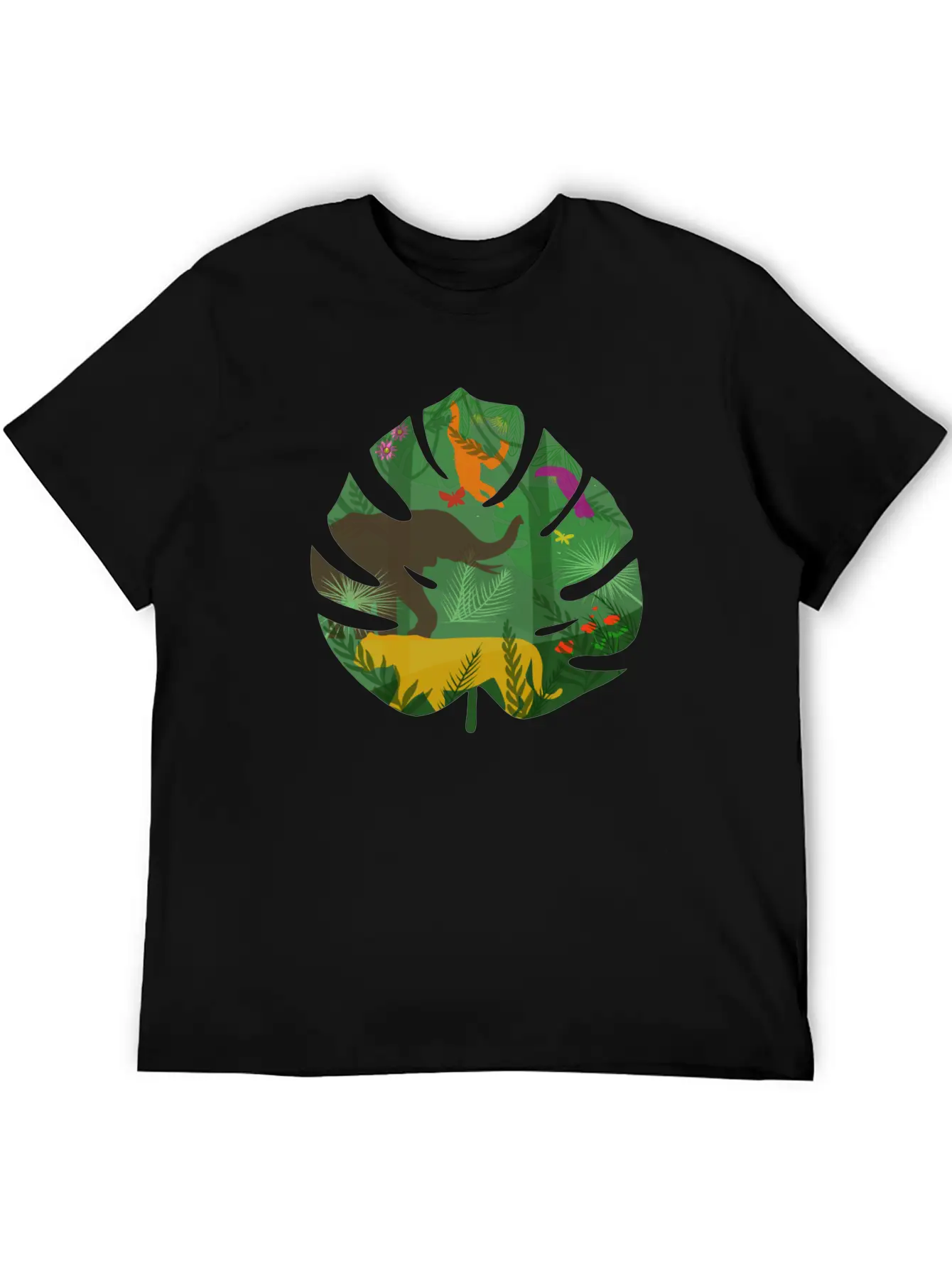 Jungle Animals Basic Graphic T-Shirt ¨C Daily Comfort In Soft Cotton