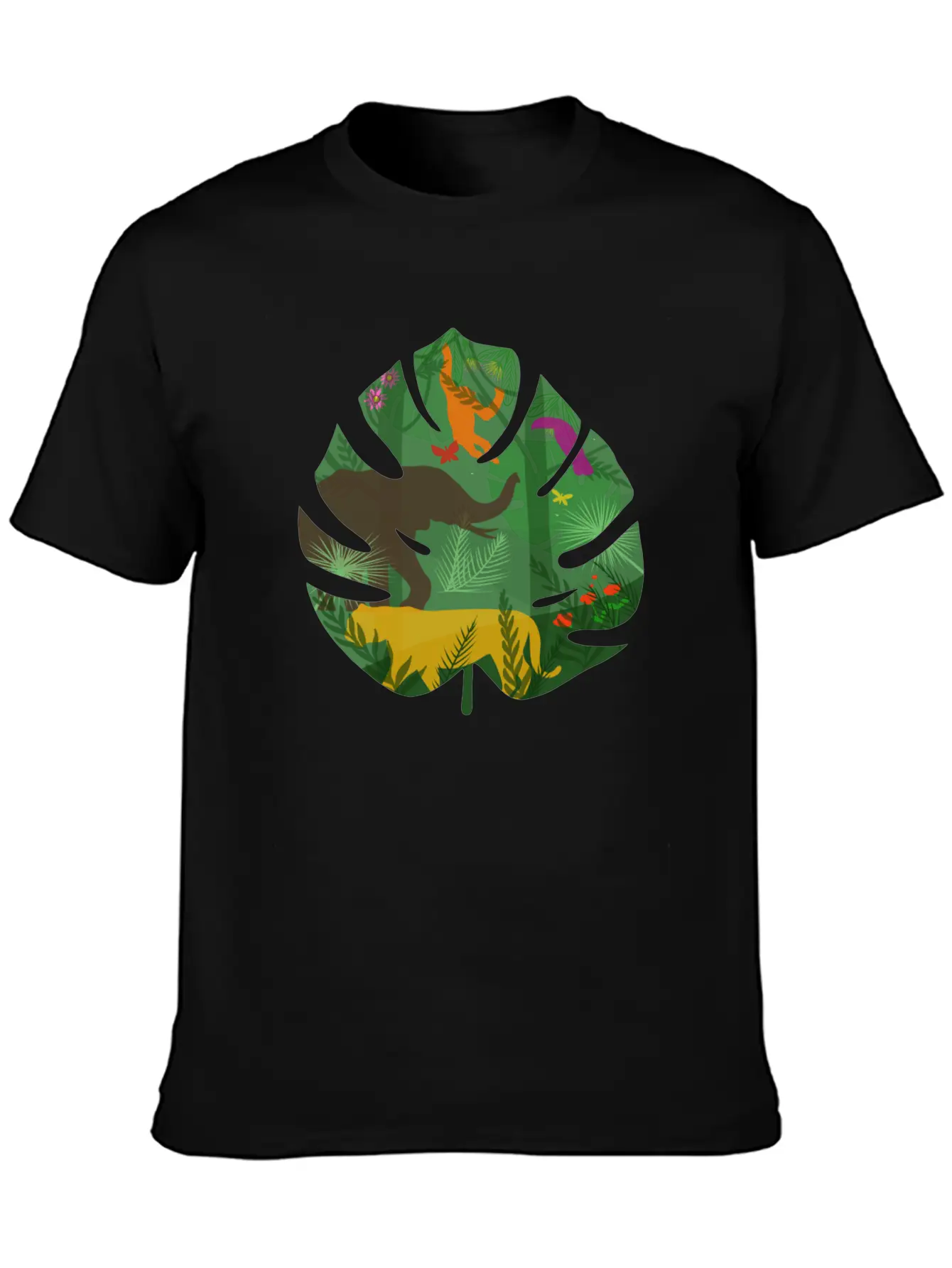 Jungle Animals Basic Graphic T-Shirt ¨C Daily Comfort In Soft Cotton