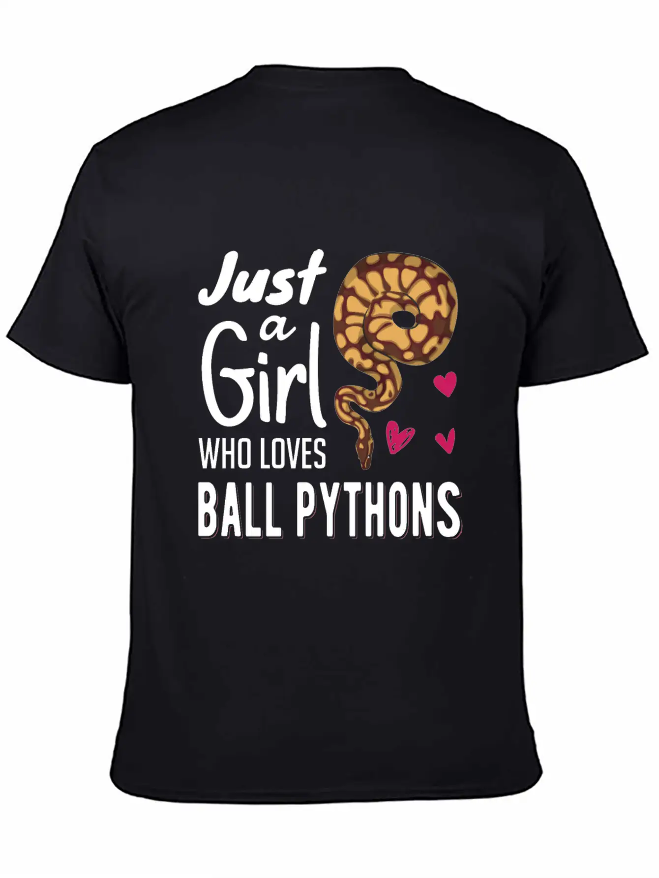 Just A Girl Who Loves Ball Python | Snake Woman Essential Cotton Tee For Daily Outfits ¨C Unisex Style