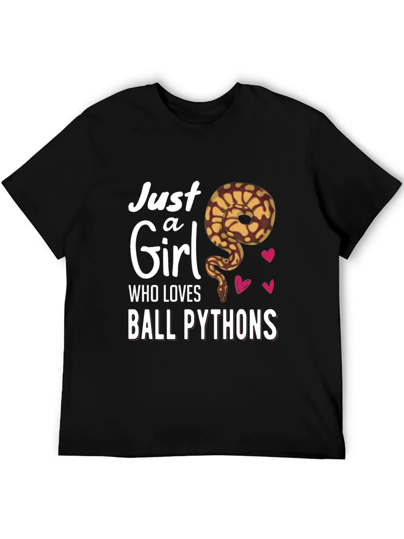 Just A Girl Who Loves Ball Python | Snake Woman Essential Cotton Tee For Daily Outfits ¨C Unisex Style