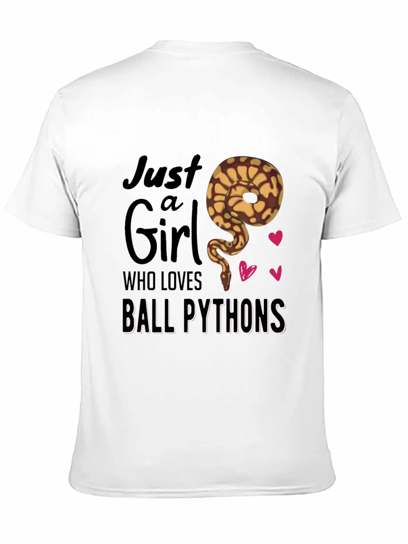 Just A Girl Who Loves Ball Python | Snake Woman Essential Cotton Tee For Daily Outfits ¨C Unisex Style