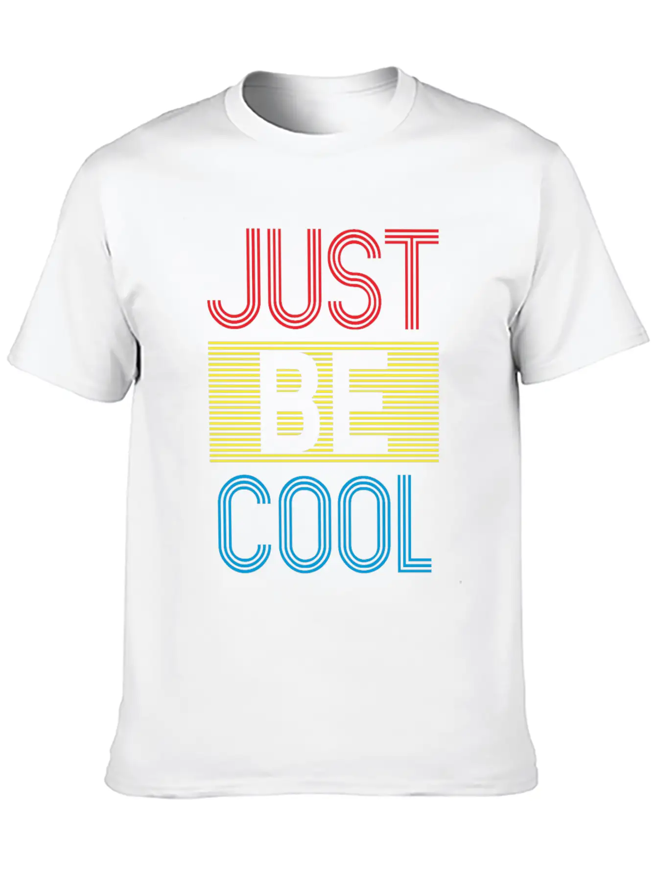 Just Be Cool Typography Print Soft Cotton Short Sleeve Tee ¨C Unisex Wardrobe Staple