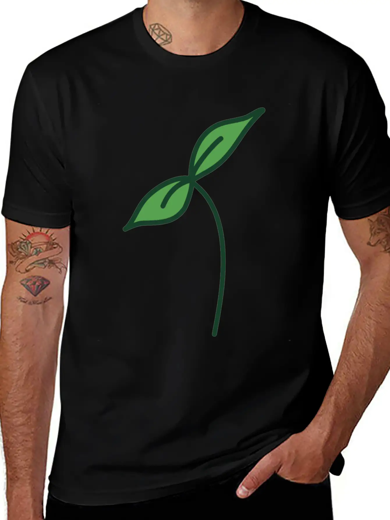 Just Leaf It Essential Cotton Tee For Daily Outfits ¨C Unisex Style