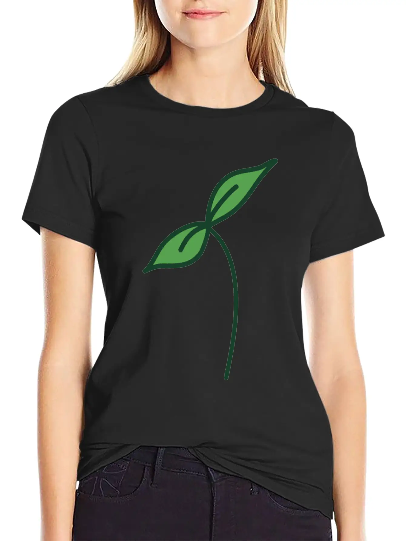 Just Leaf It Essential Cotton Tee For Daily Outfits ¨C Unisex Style