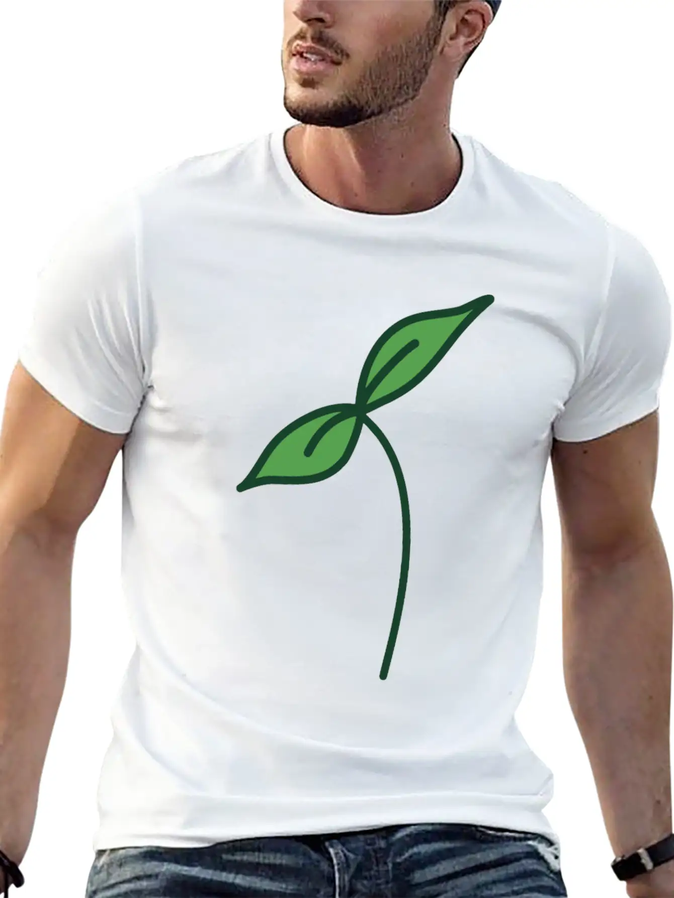 Just Leaf It Essential Cotton Tee For Daily Outfits ¨C Unisex Style