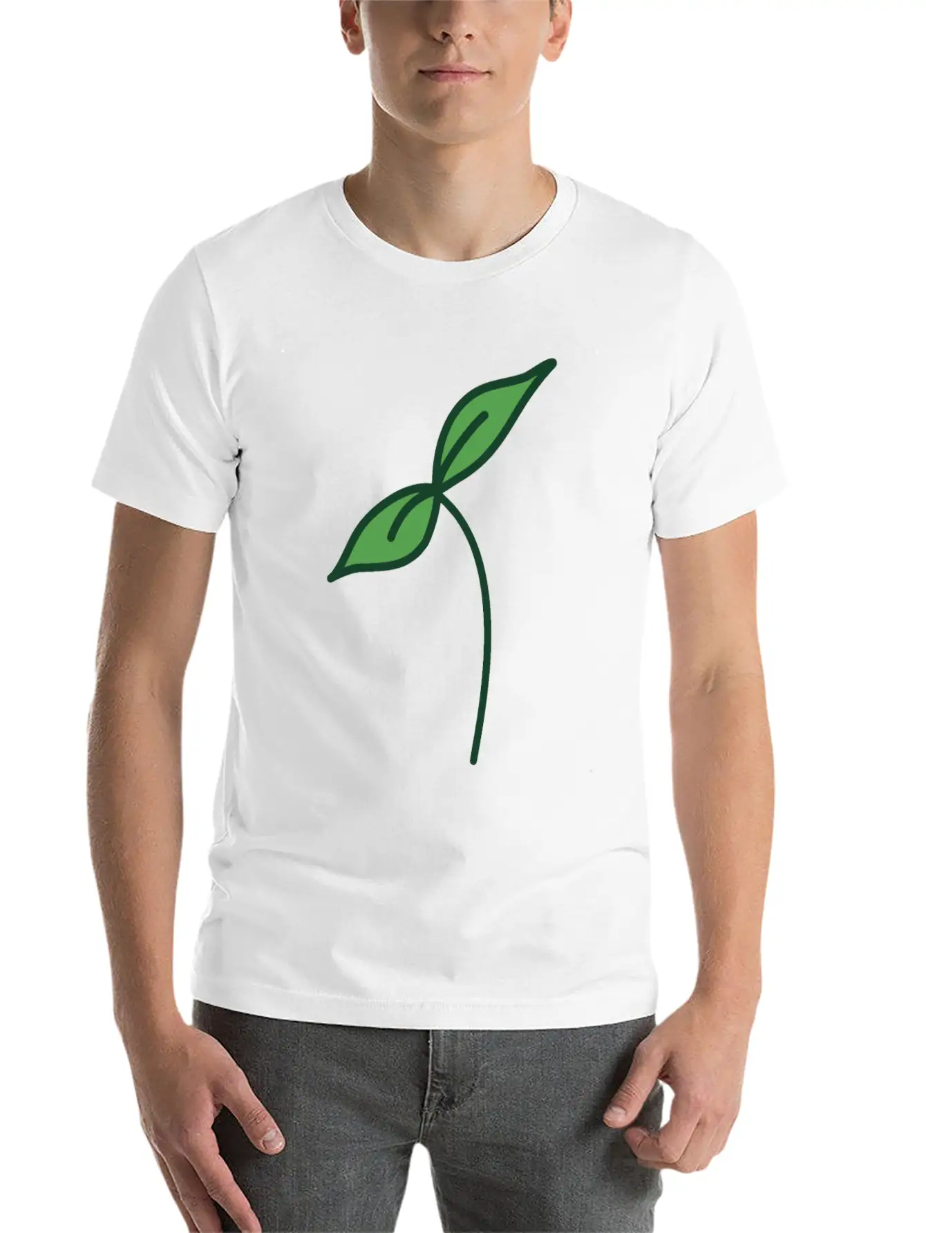 Just Leaf It Essential Cotton Tee For Daily Outfits ¨C Unisex Style