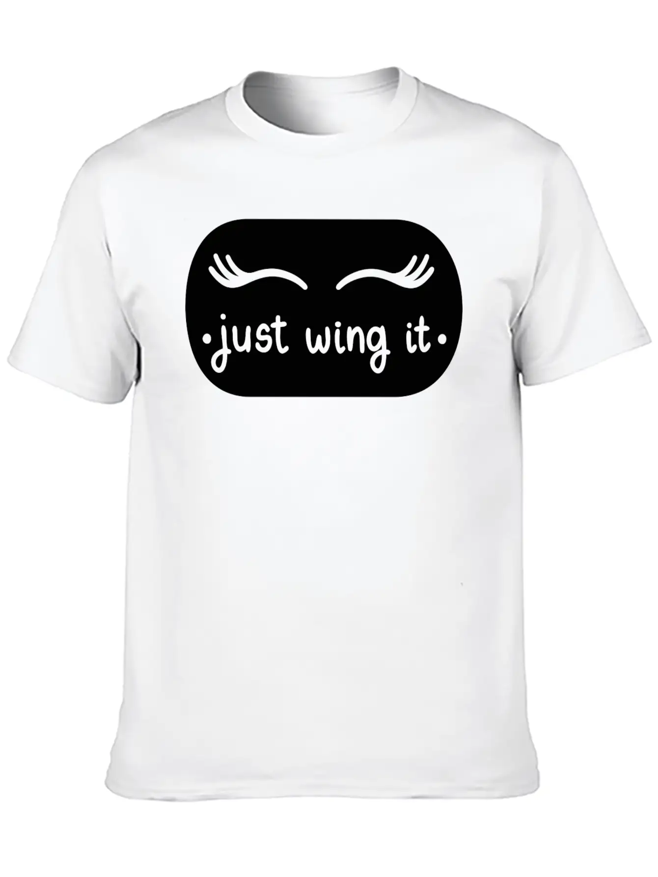 Just Wing It Basic Graphic T-Shirt ¨C Daily Comfort In Soft Cotton