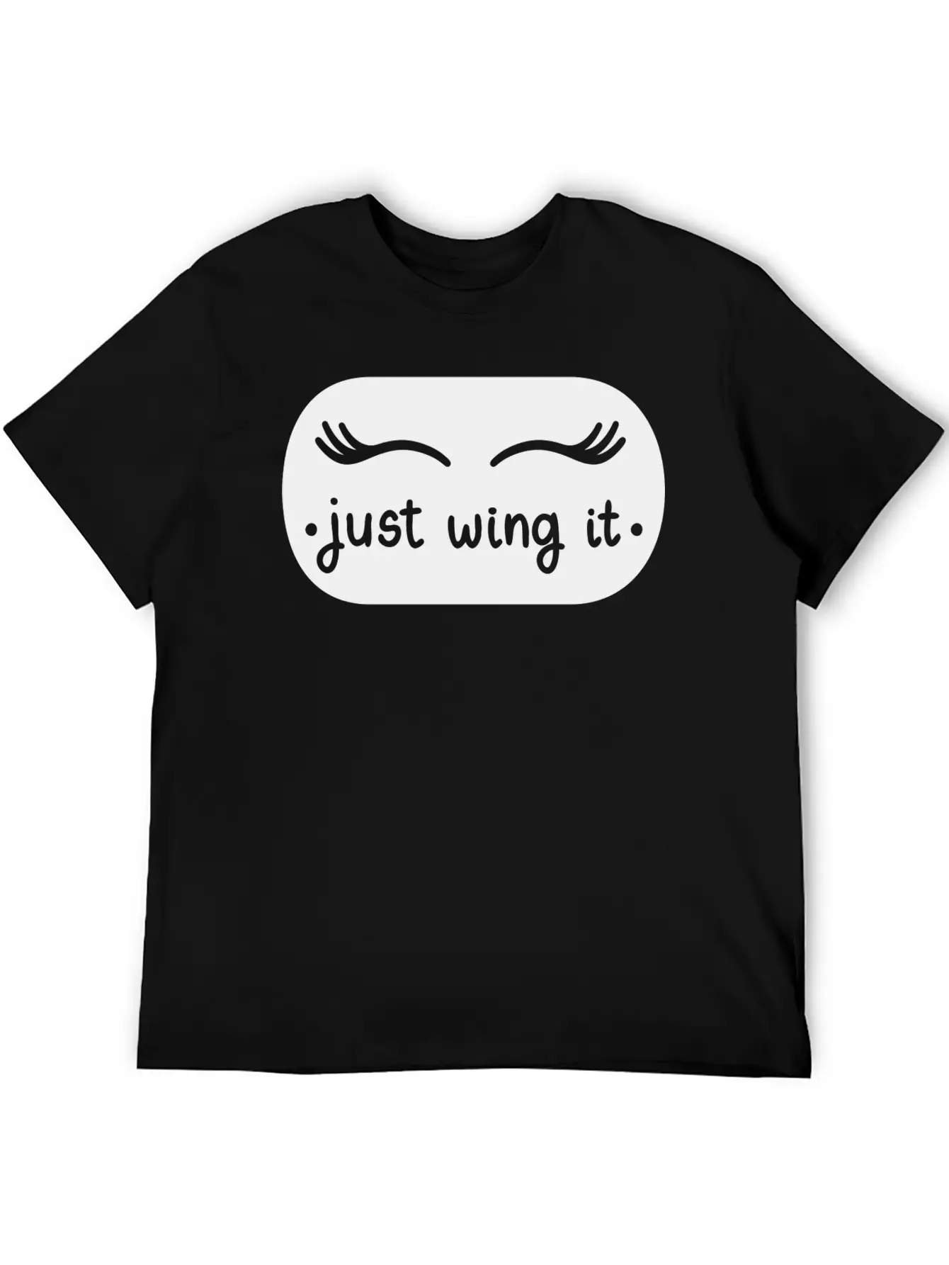 Just Wing It Basic Graphic T-Shirt ¨C Daily Comfort In Soft Cotton