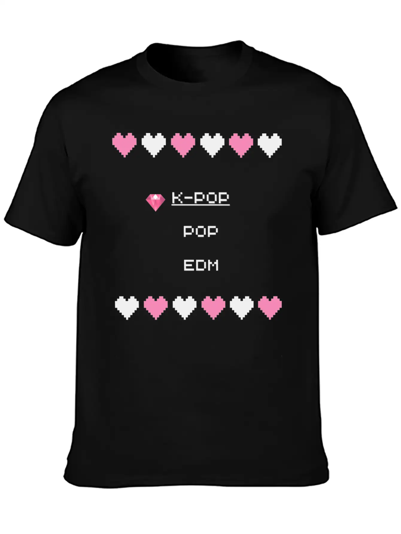 K Pop Design Art 3 Essential Cotton Tee For Daily Outfits ¨C Unisex Style