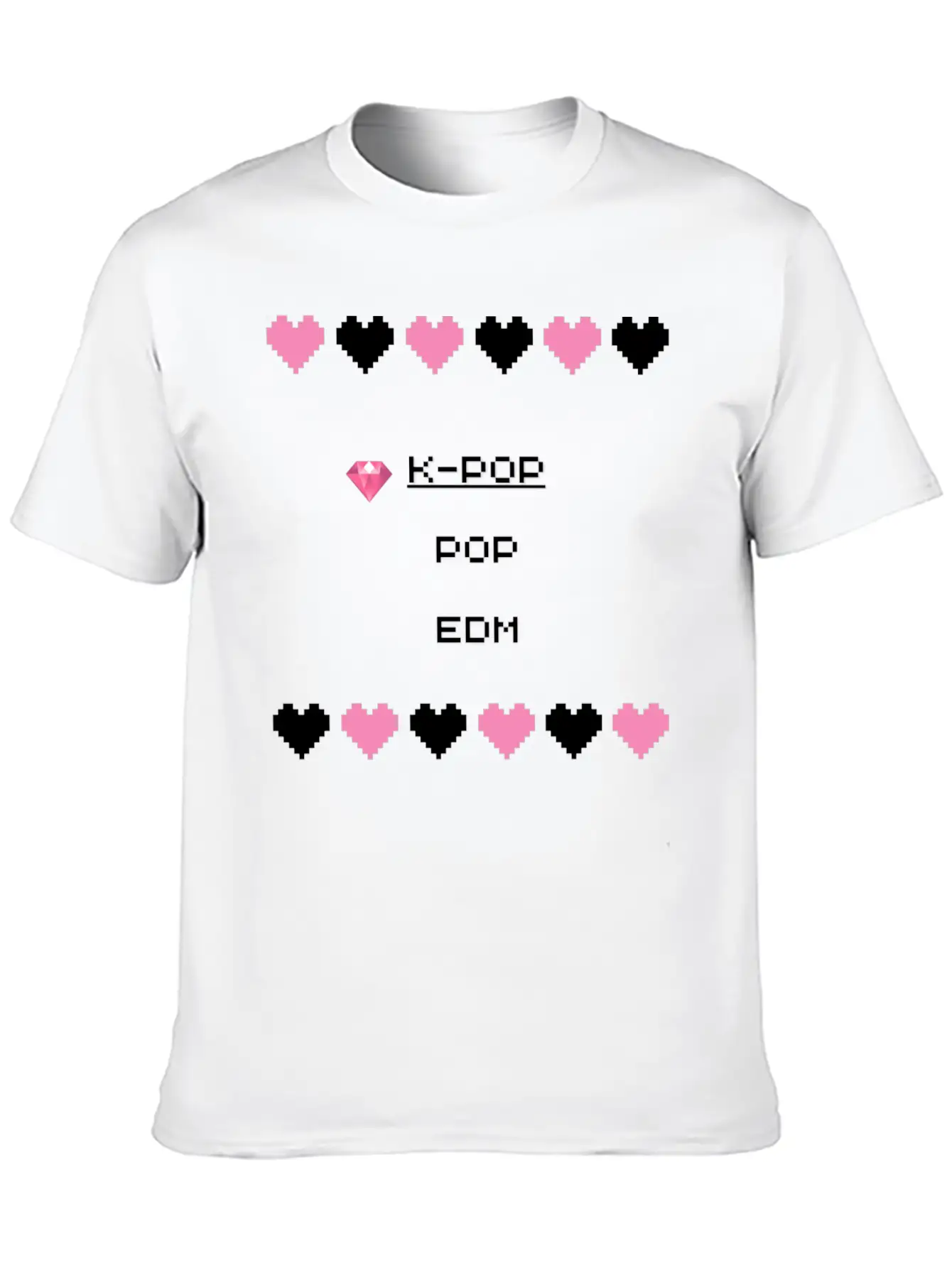 K Pop Design Art 3 Essential Cotton Tee For Daily Outfits ¨C Unisex Style