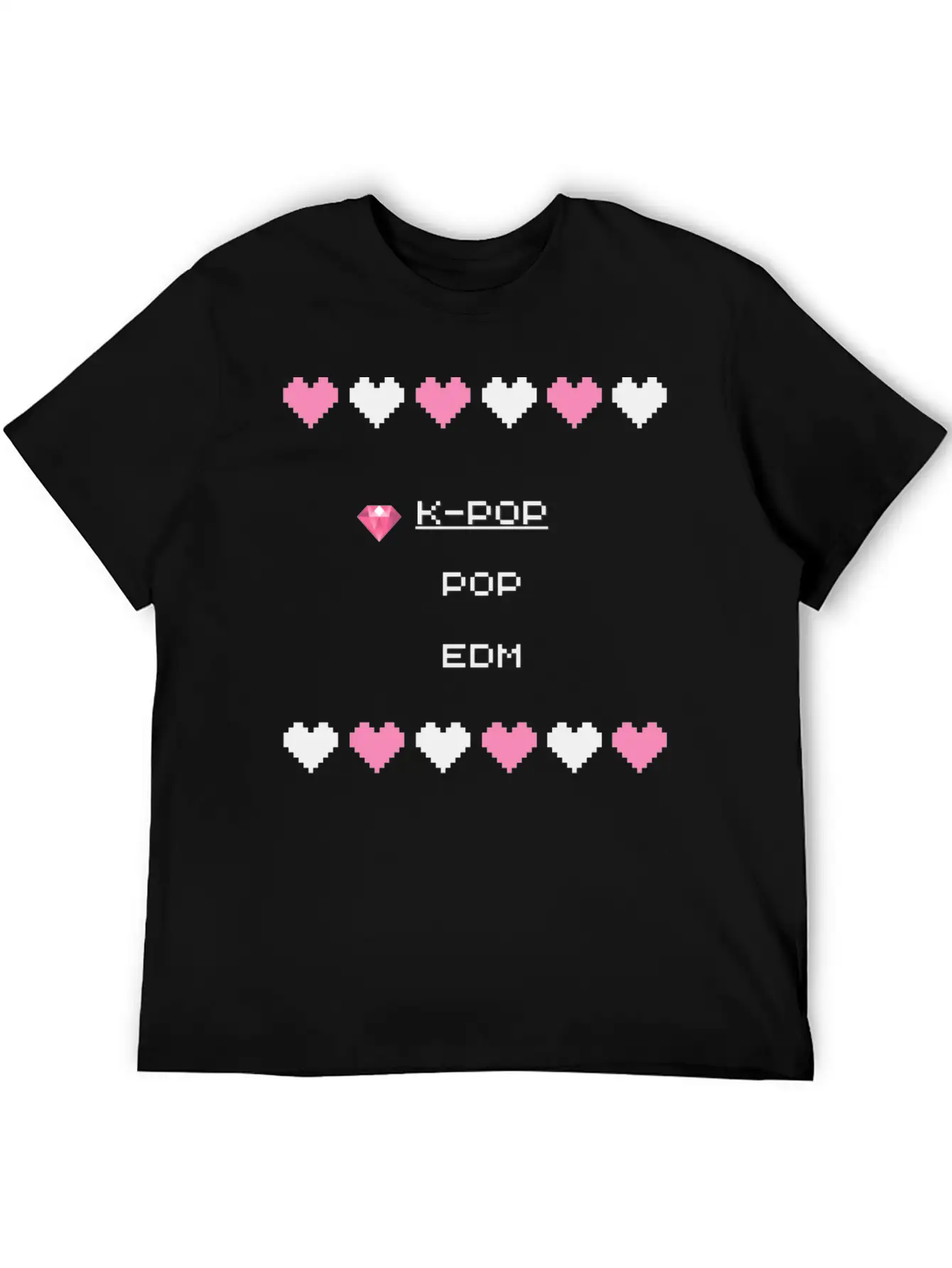 K Pop Design Art 3 Essential Cotton Tee For Daily Outfits ¨C Unisex Style