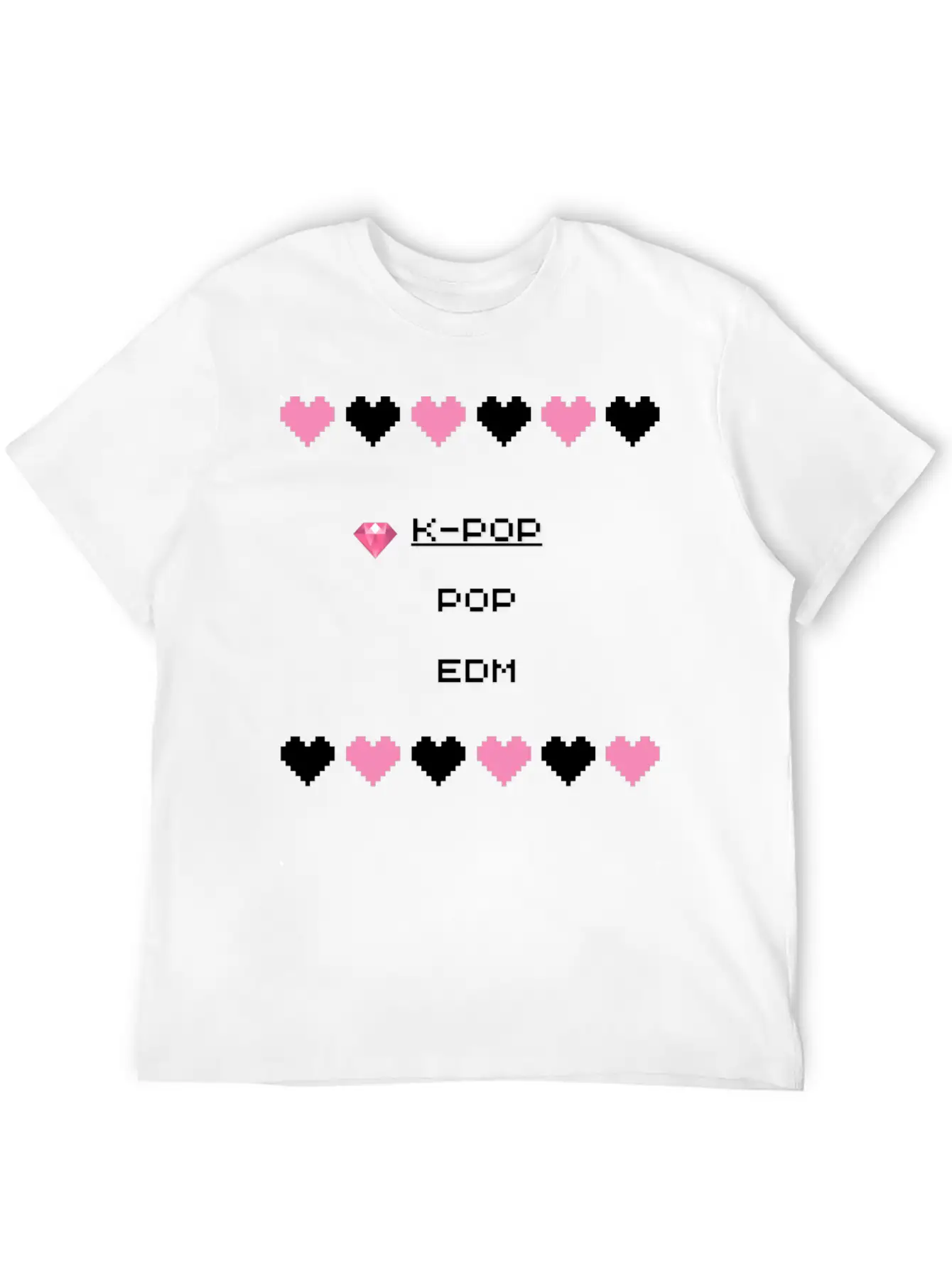 K Pop Design Art 3 Essential Cotton Tee For Daily Outfits ¨C Unisex Style